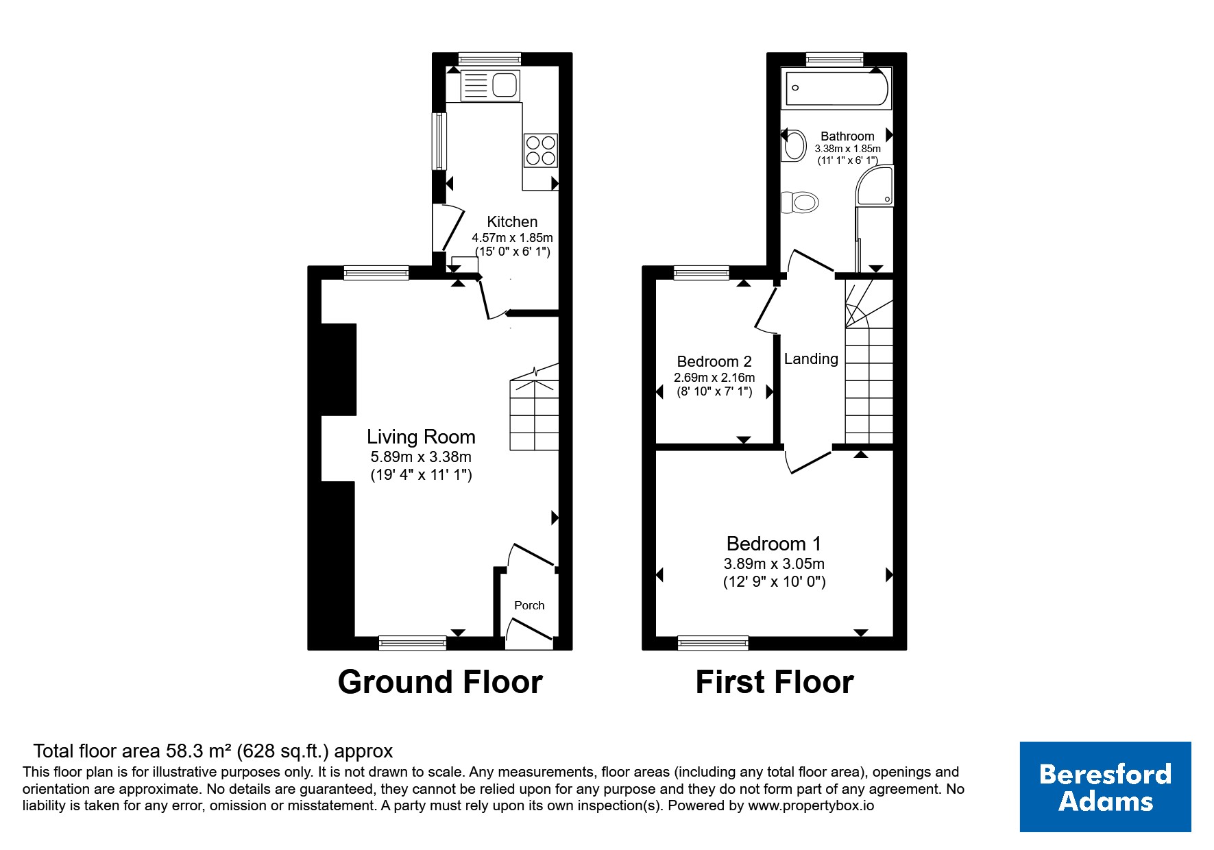 1, Augusta Place, Gwynedd floorplan