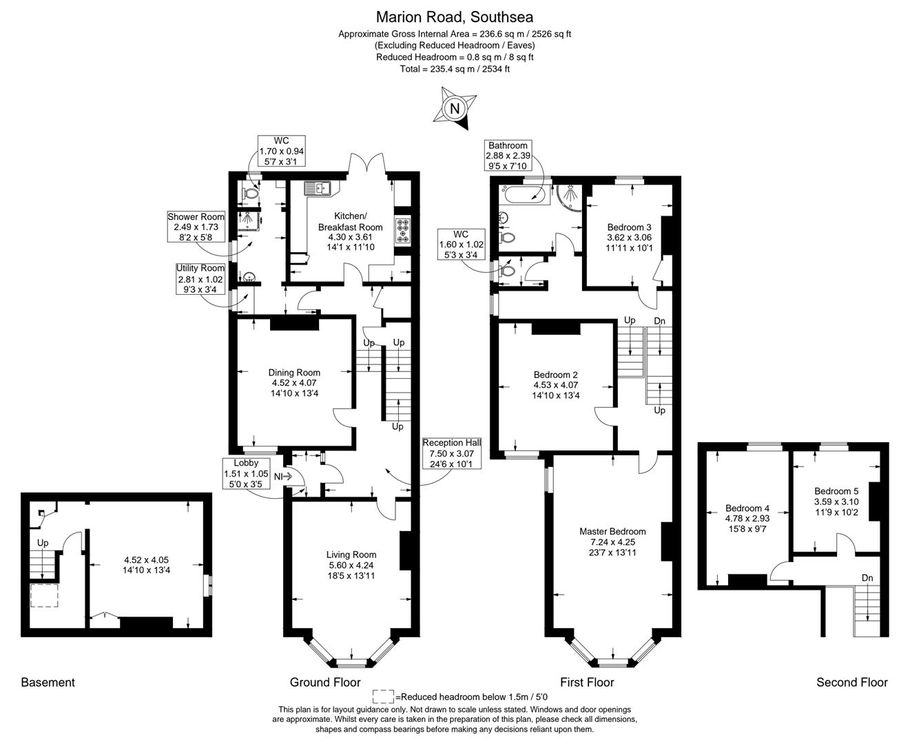16, Marion Road, Southsea floorplan