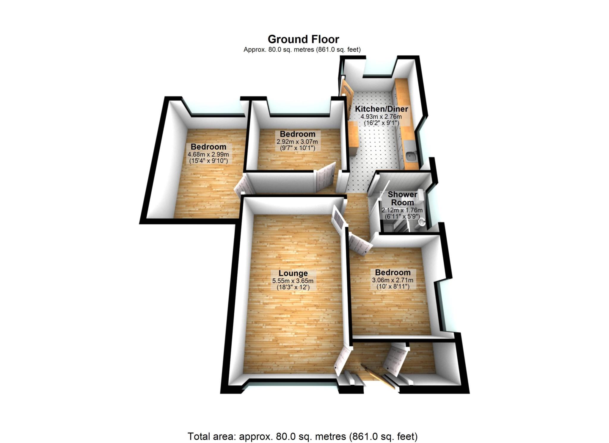 16, Meads Grove, Bolton floorplan