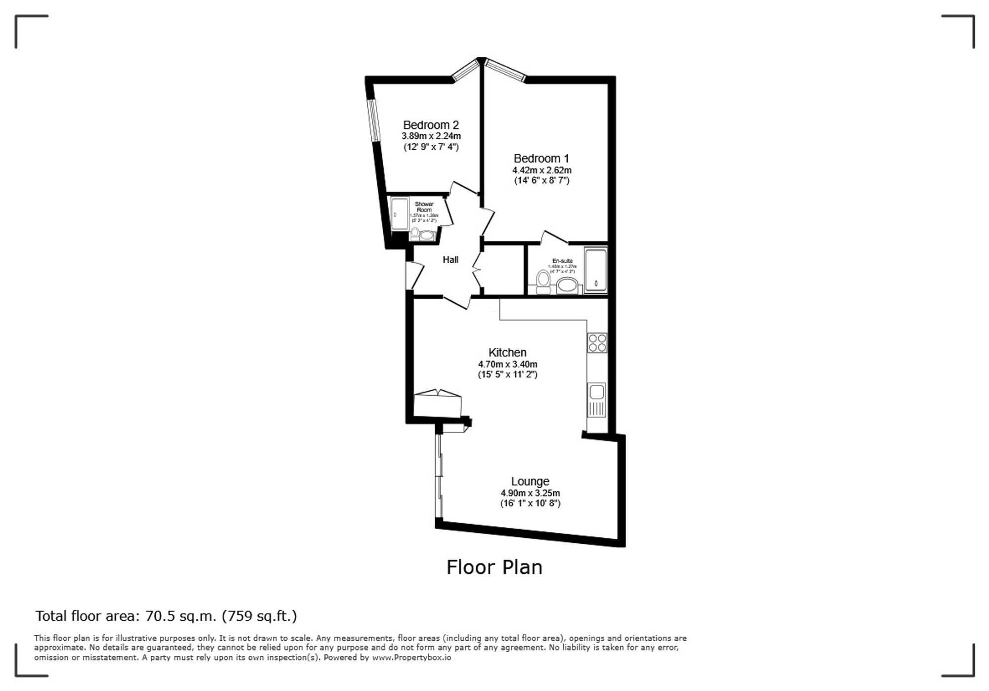 Flat 7, 9-11 Hamilton Road, Cromer floorplan