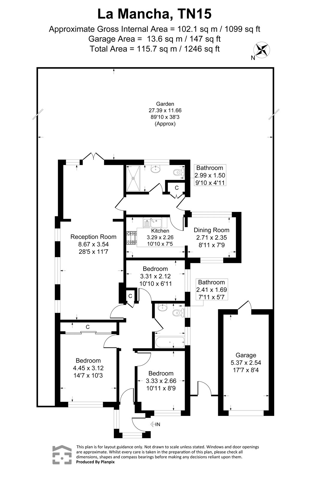 La Mancha,, Kingsingfield Road, Sevenoaks floorplan
