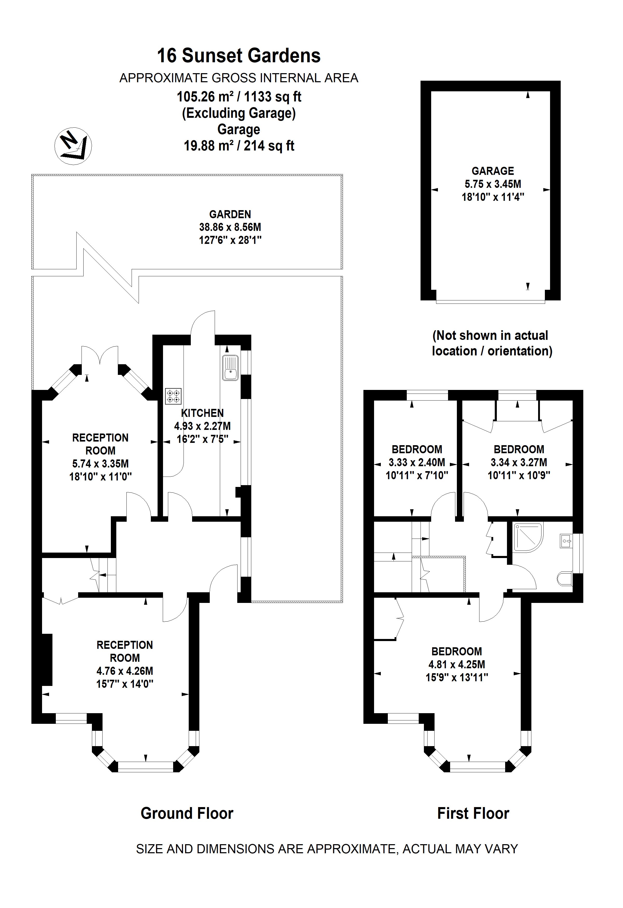 16, Sunset Gardens, South Norwood floorplan