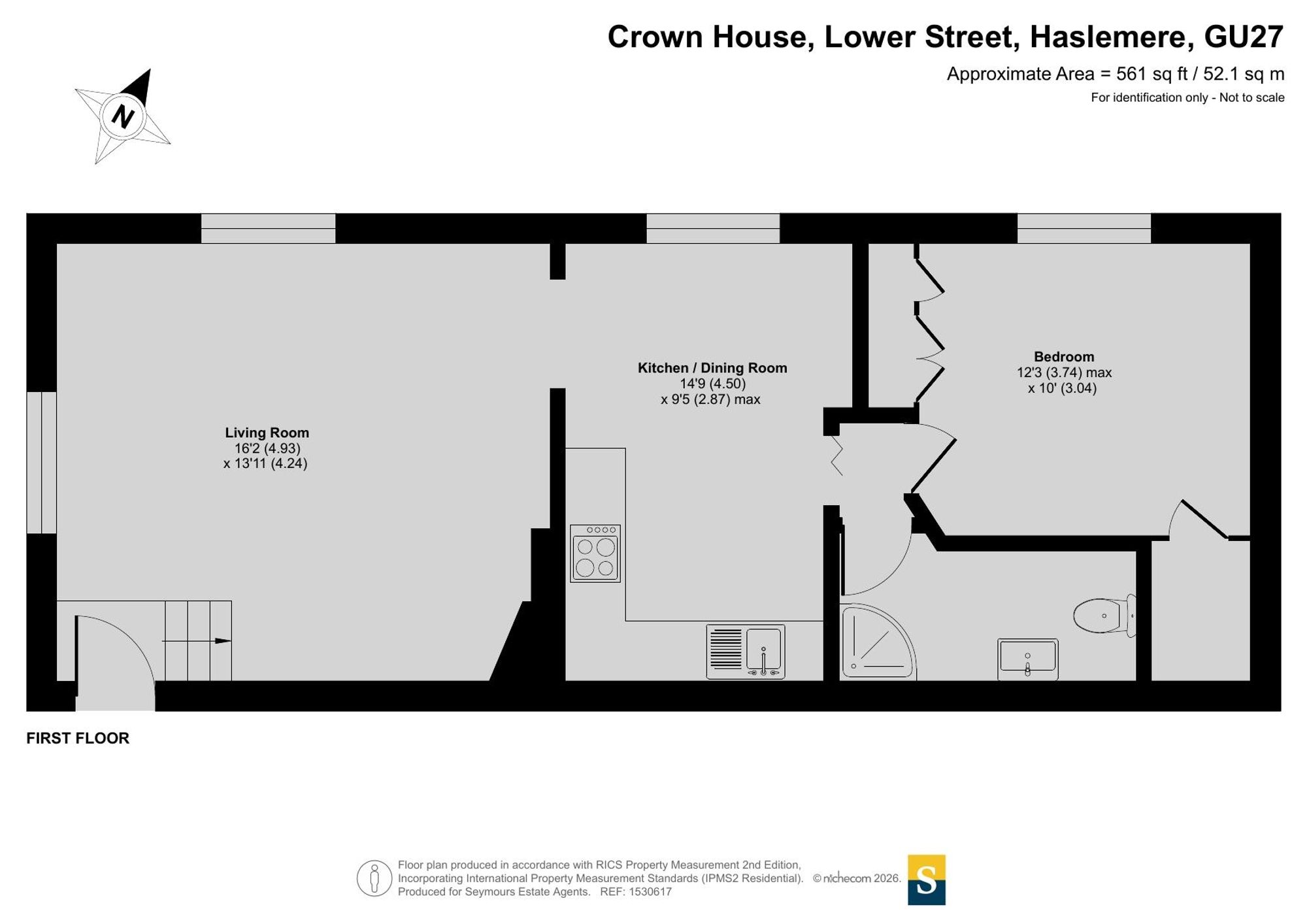 Flat 2, Crown House Lower Street, Haslemere floorplan