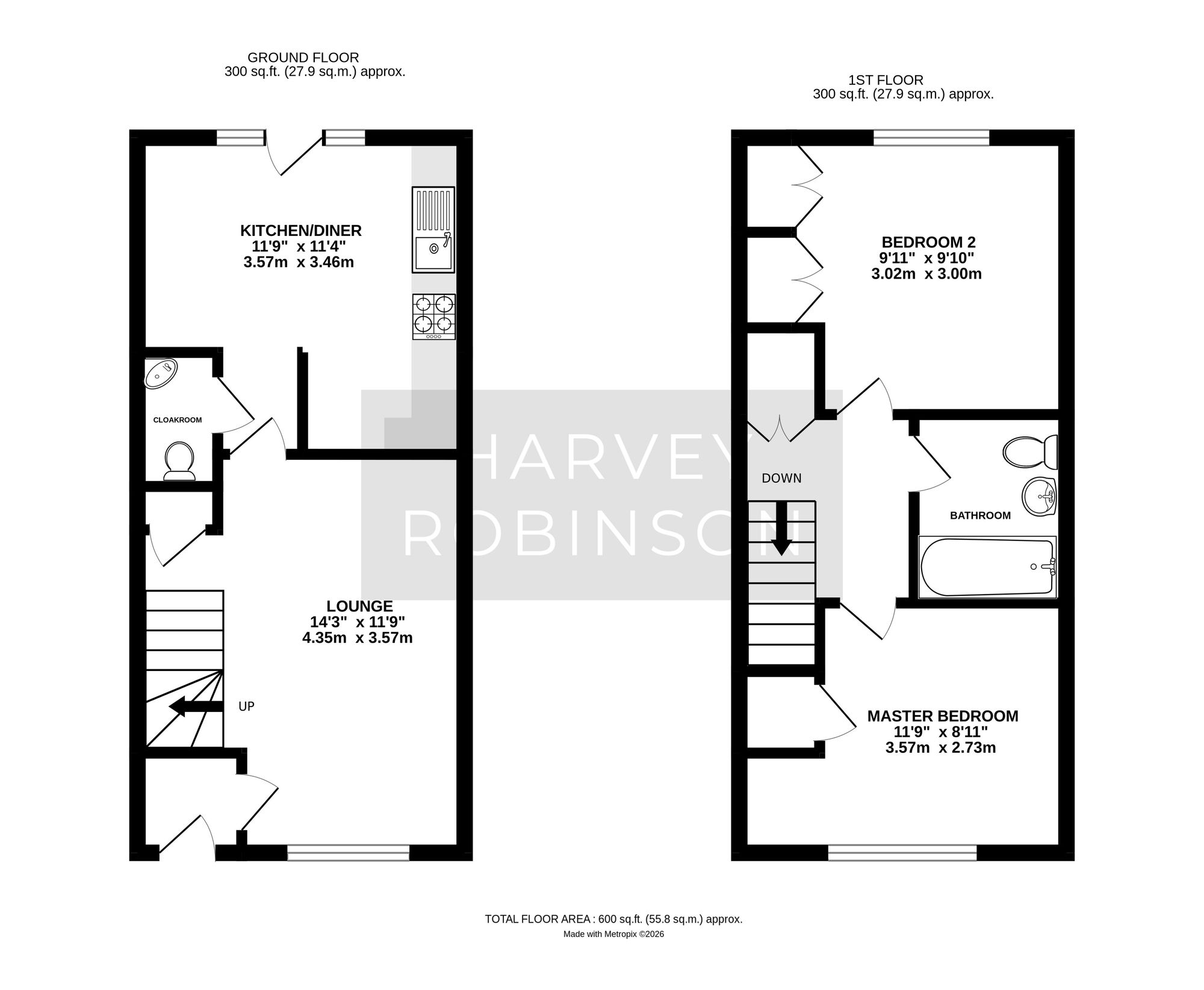 40 Beaton Crescent, Huntingdon floorplan
