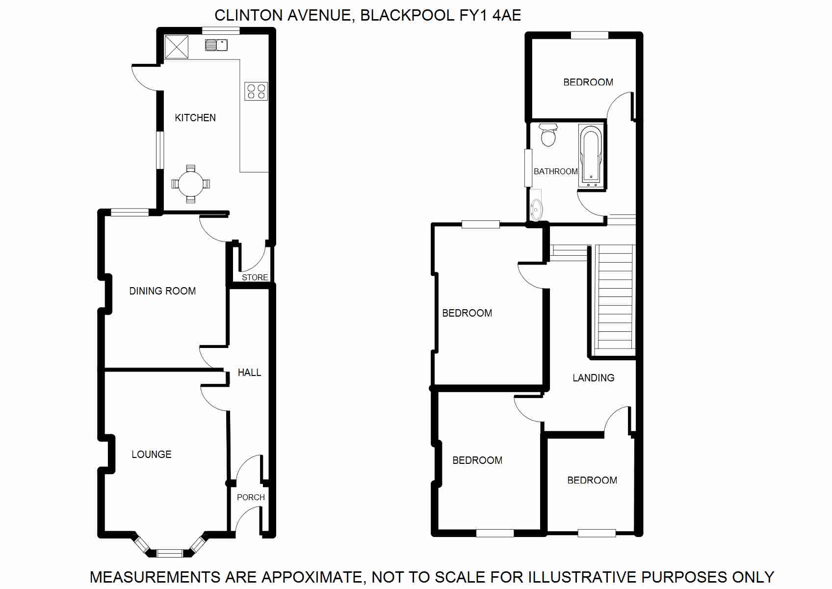 4 Bedrooms Terraced house to rent in Clinton Avenue, Blackpool FY1