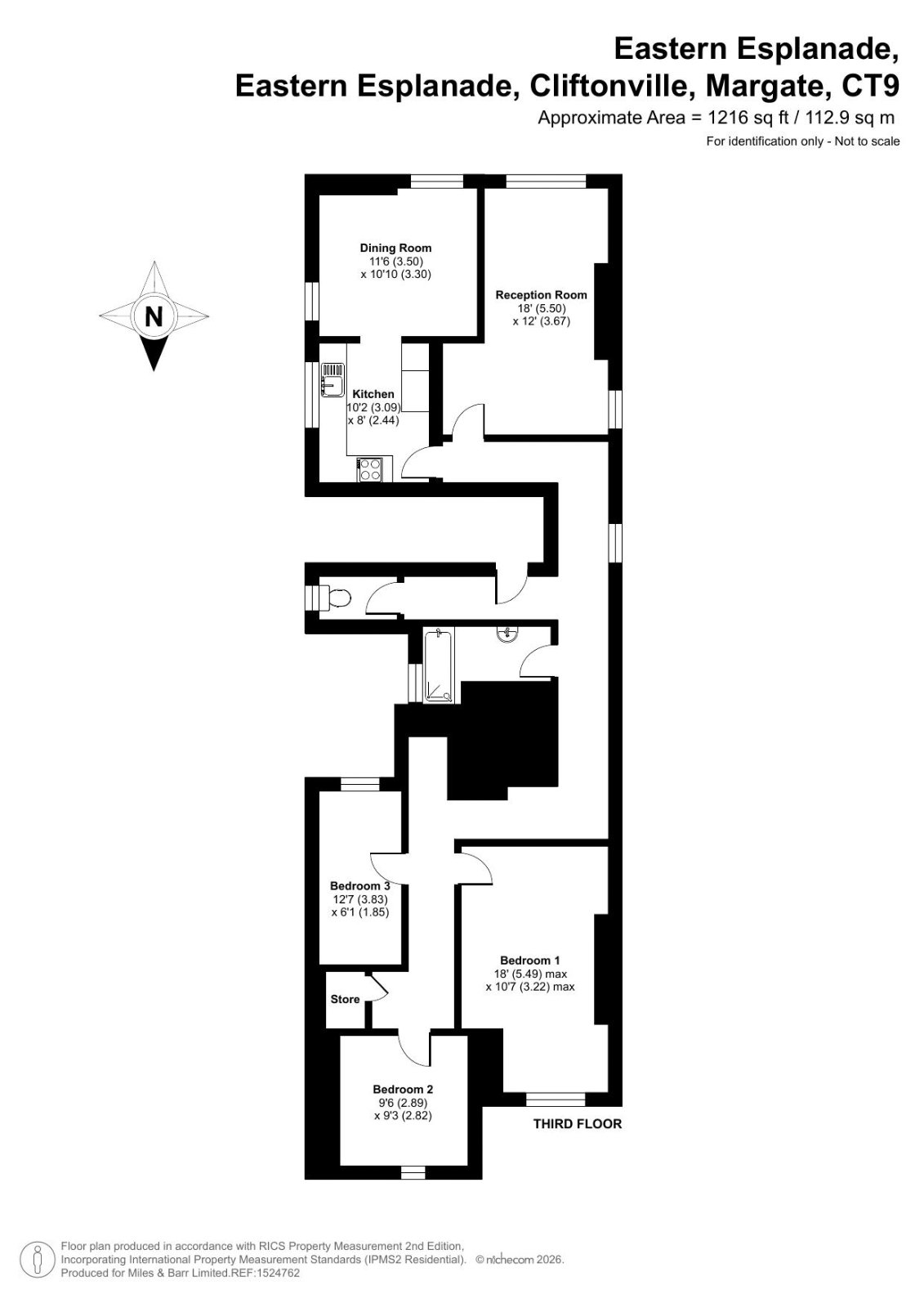 Florence Court, 24, Eastern Esplanade, Kent floorplan