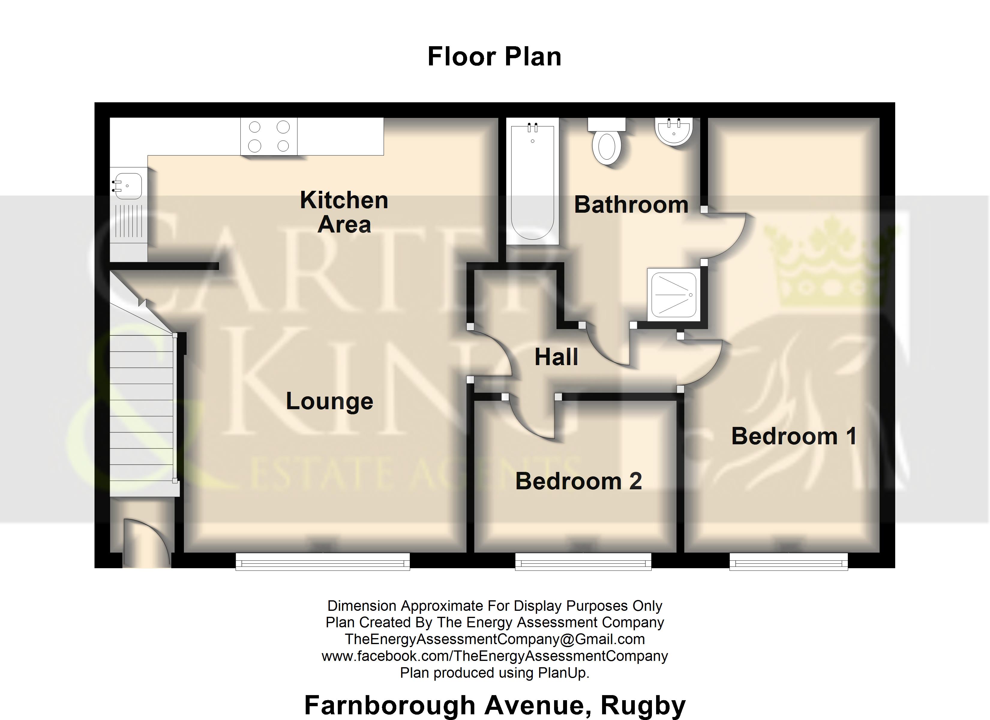 2 Bedrooms Flat for sale in Farnborough Avenue, Bilton, Rugby CV22