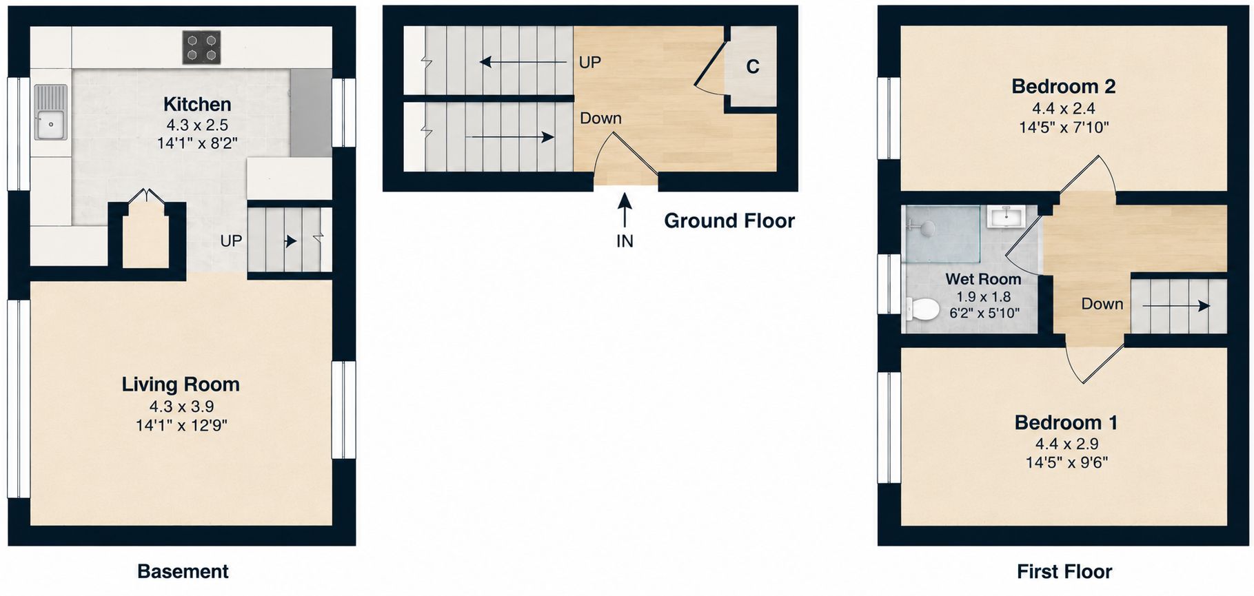 48h Braeface Road, Glasgow floorplan
