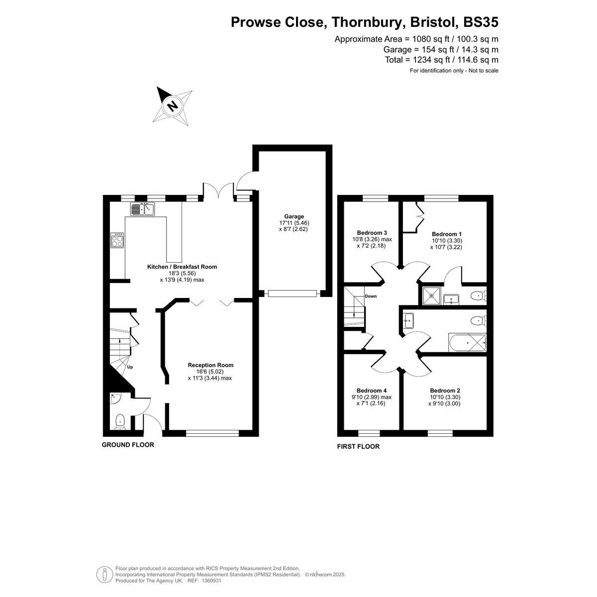 5, Prowse Close, Bristol floorplan