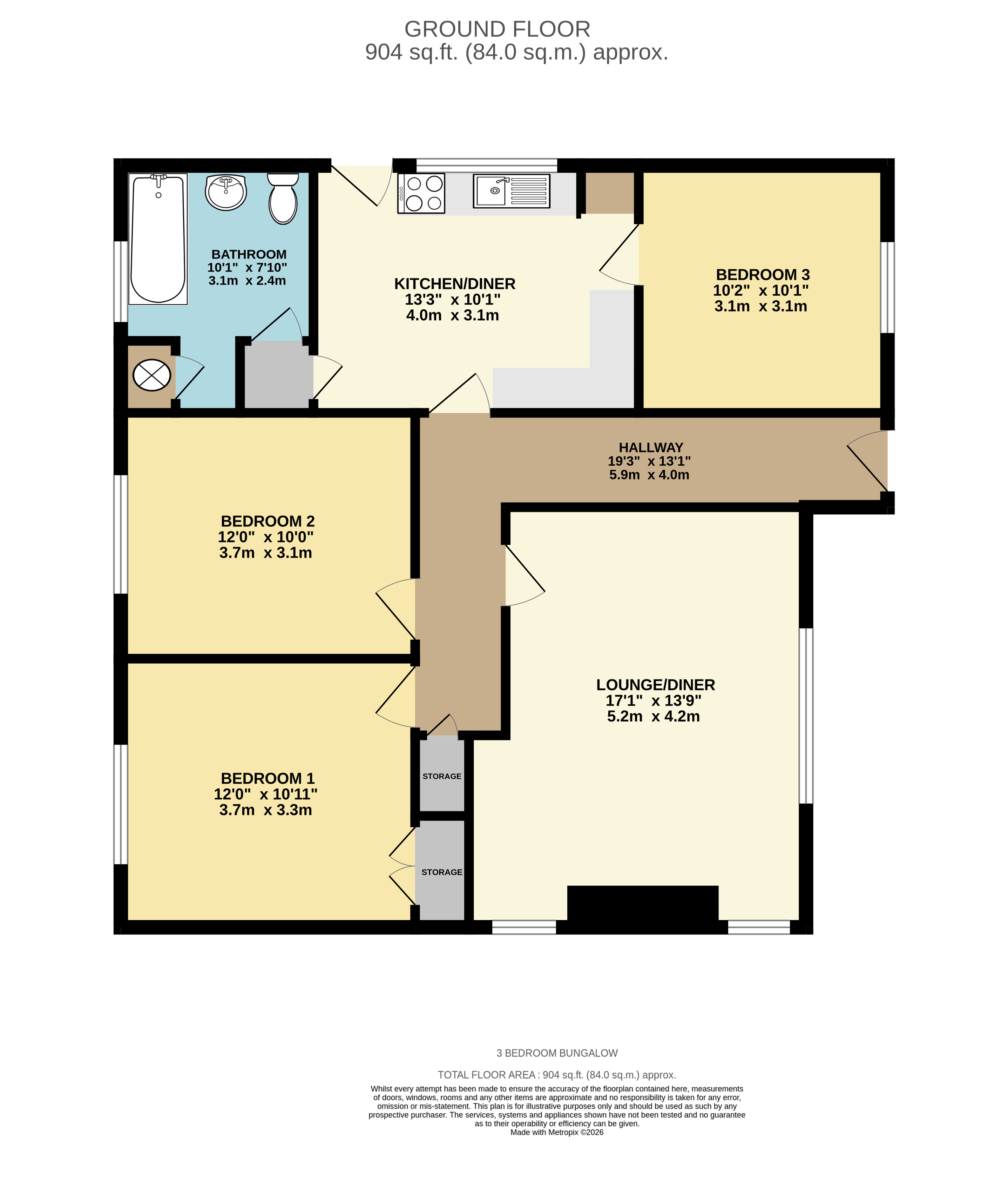 Westview, Amsbury Road, Coxheath floorplan