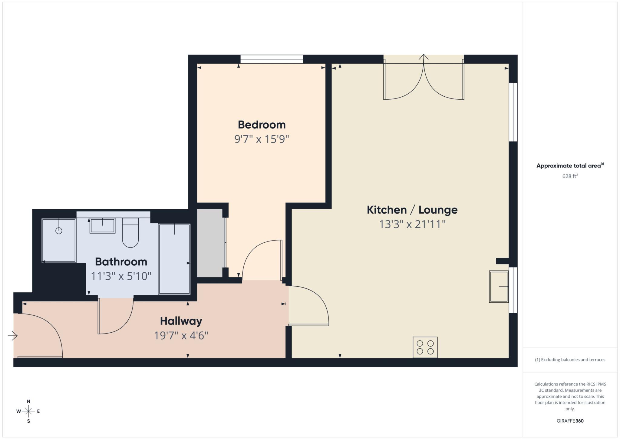 Flat 2/04, Hollybush Lane, Port Glasgow floorplan