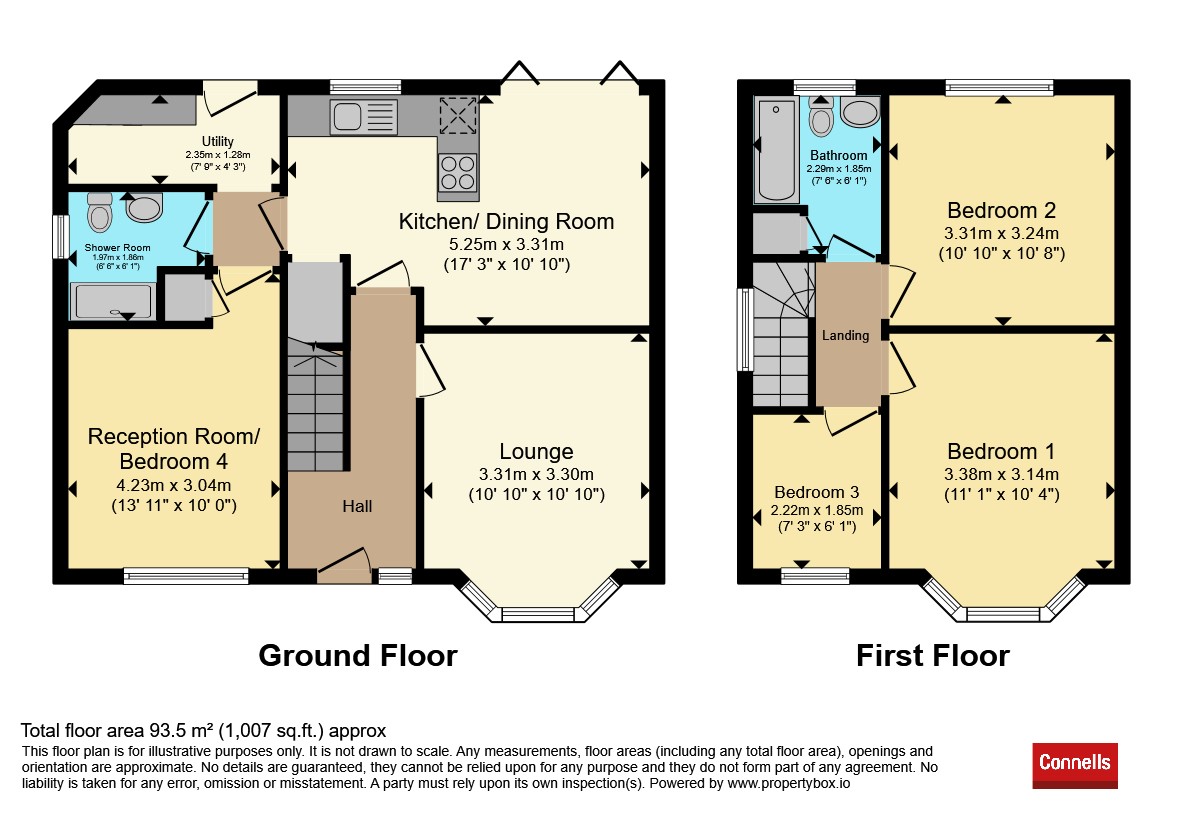 1, Beverley Crescent, Wolverhampton floorplan