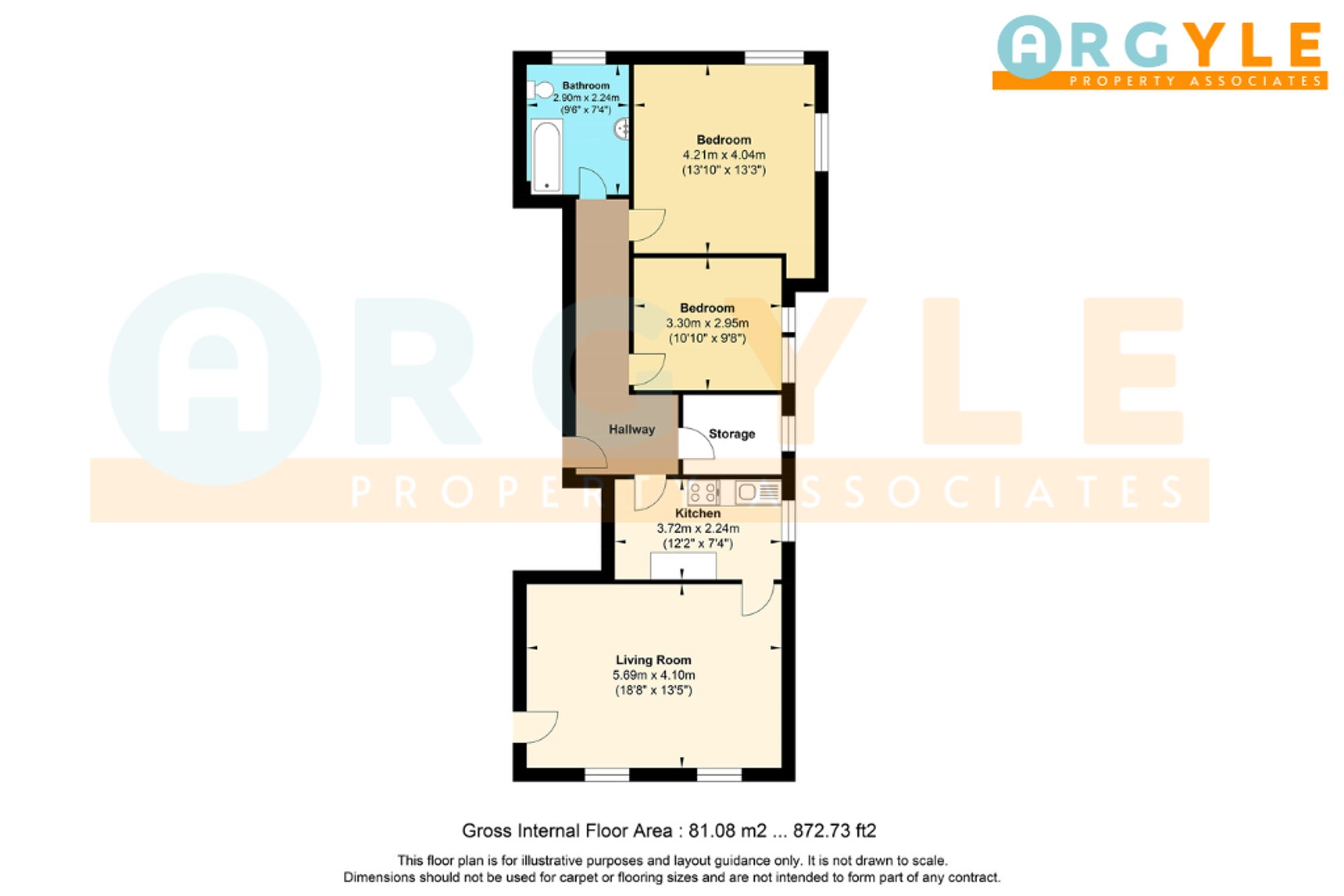 Flat 2, St. Michaels House Marle Pit Hill, Loughborough floorplan