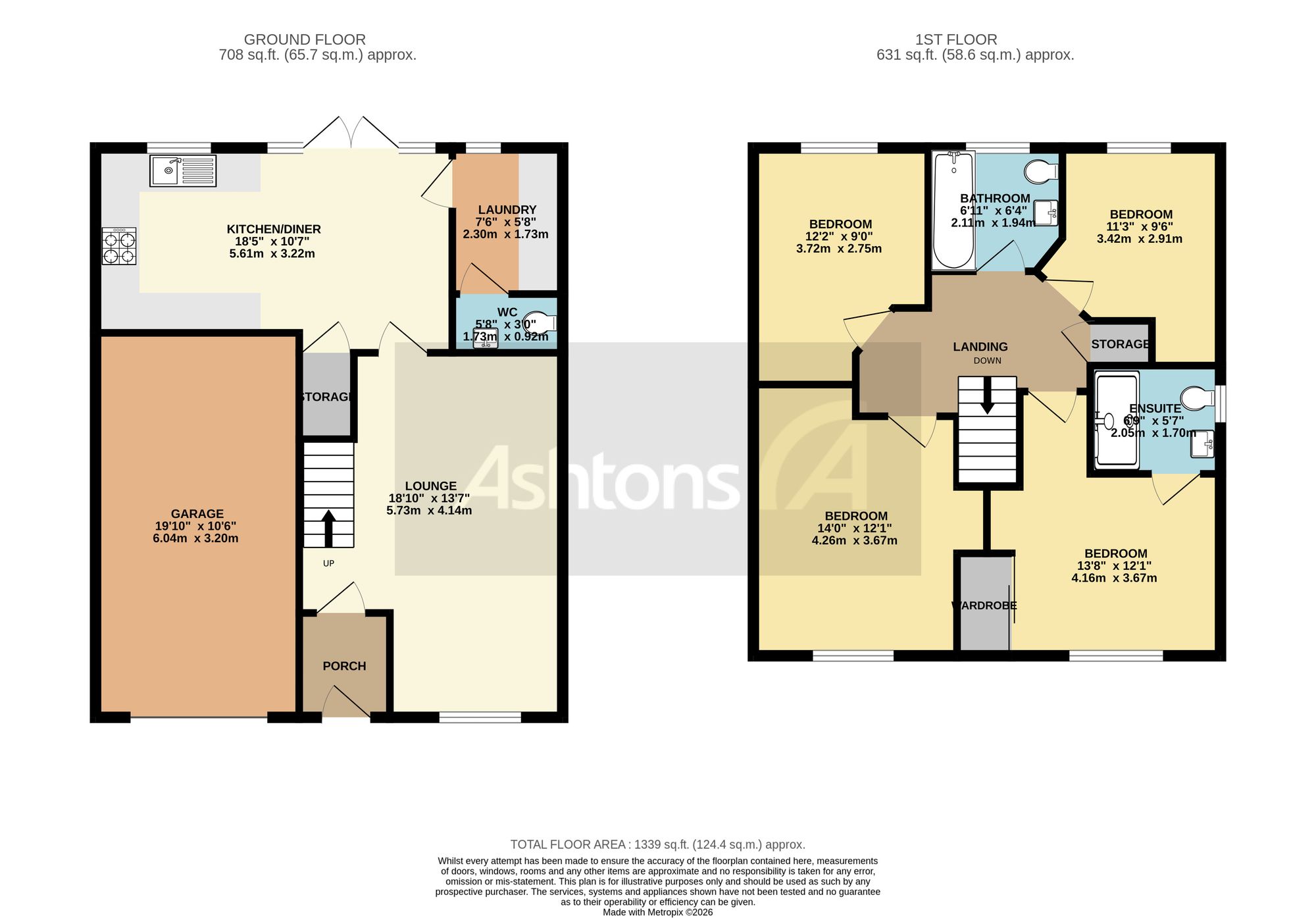 4 Blackmoor Way, Warrington floorplan