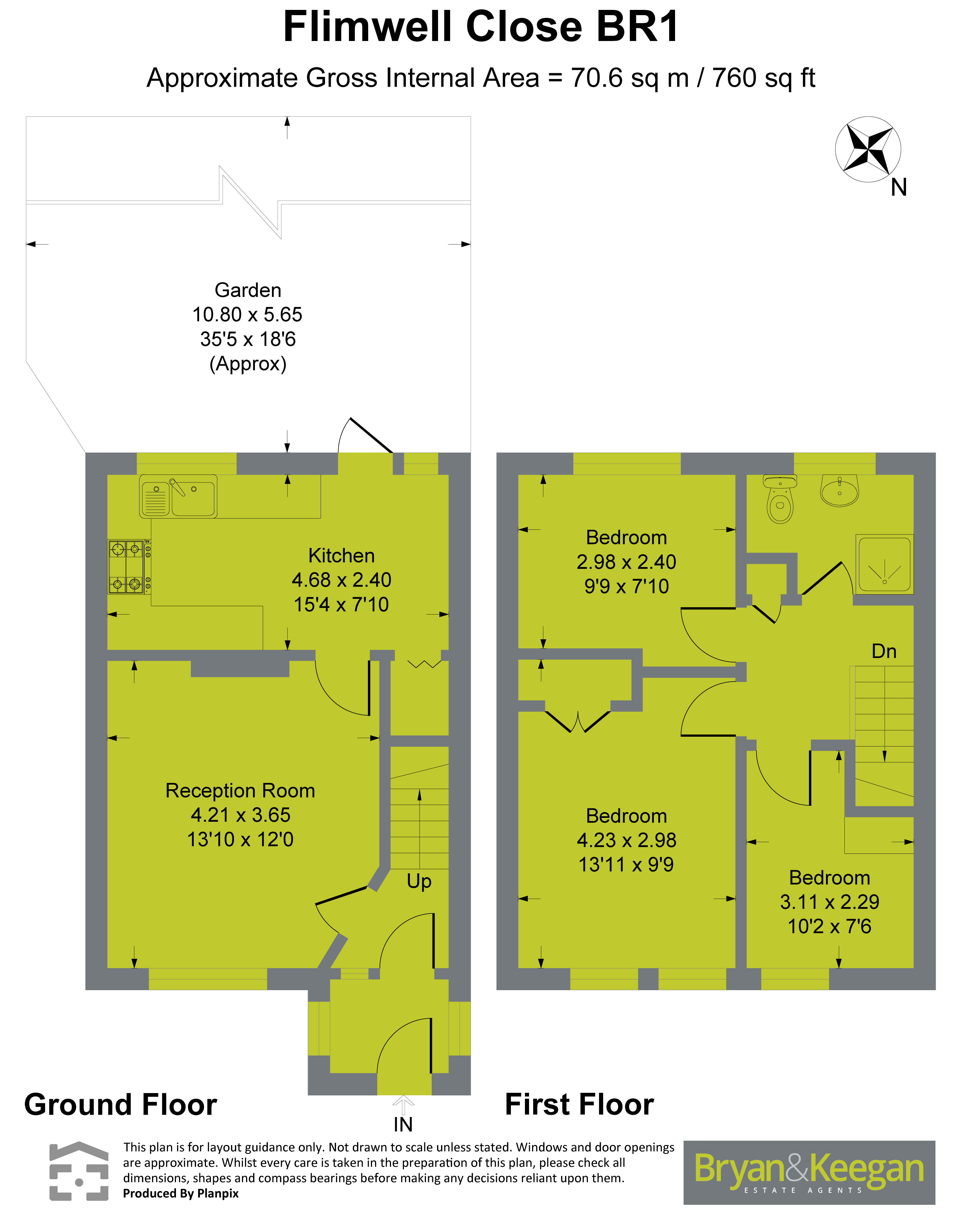 3, Flimwell Close, Bromley floorplan