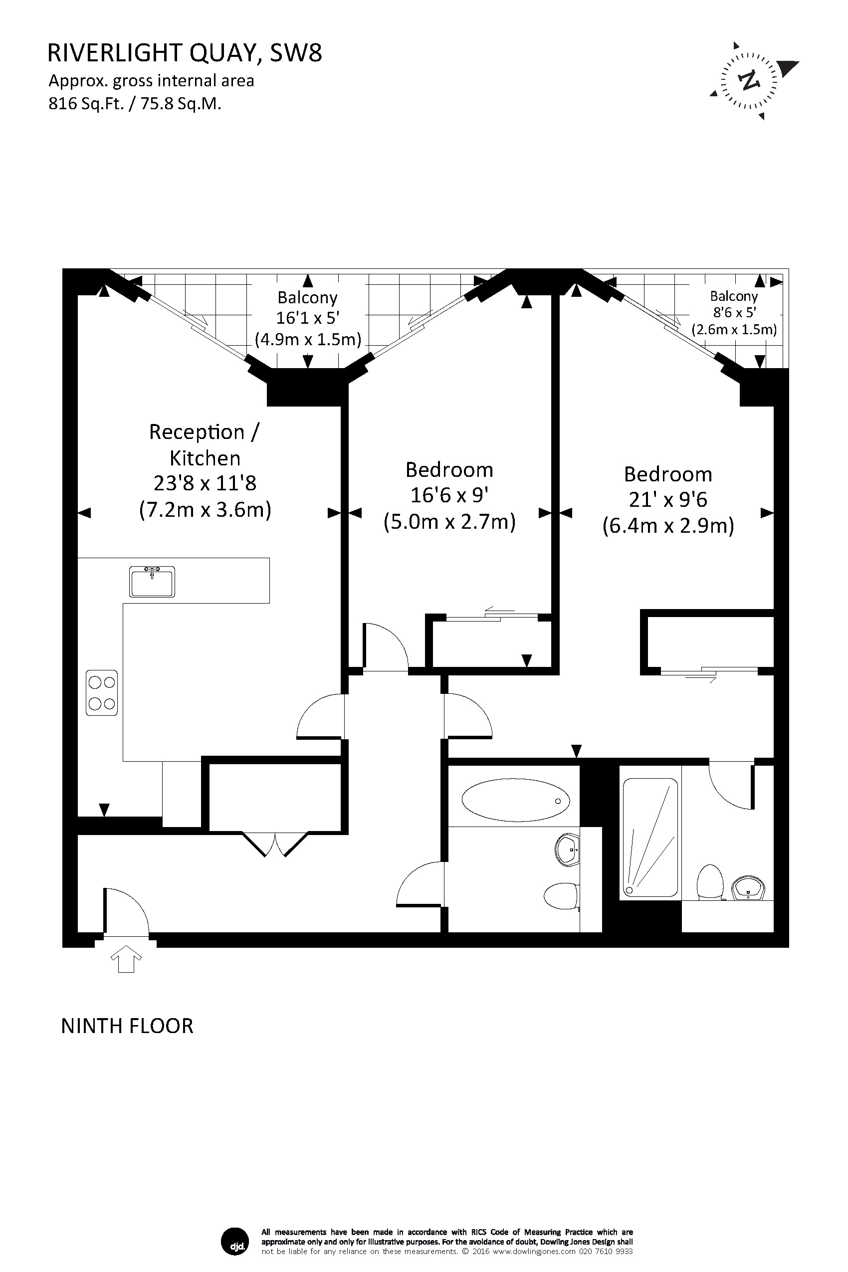 Riverlight Quay, London floorplan