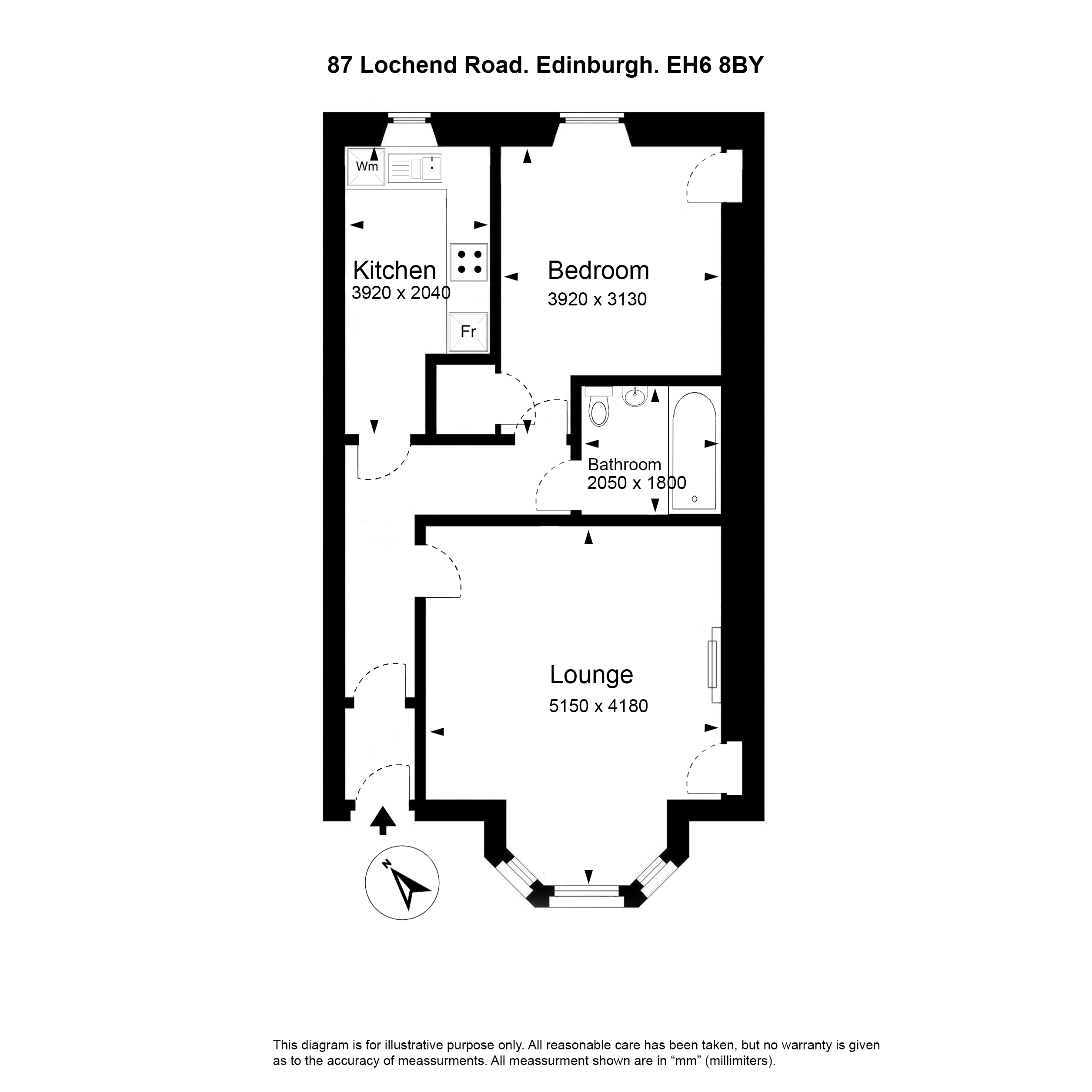 87, Lochend Road, Edinburgh floorplan