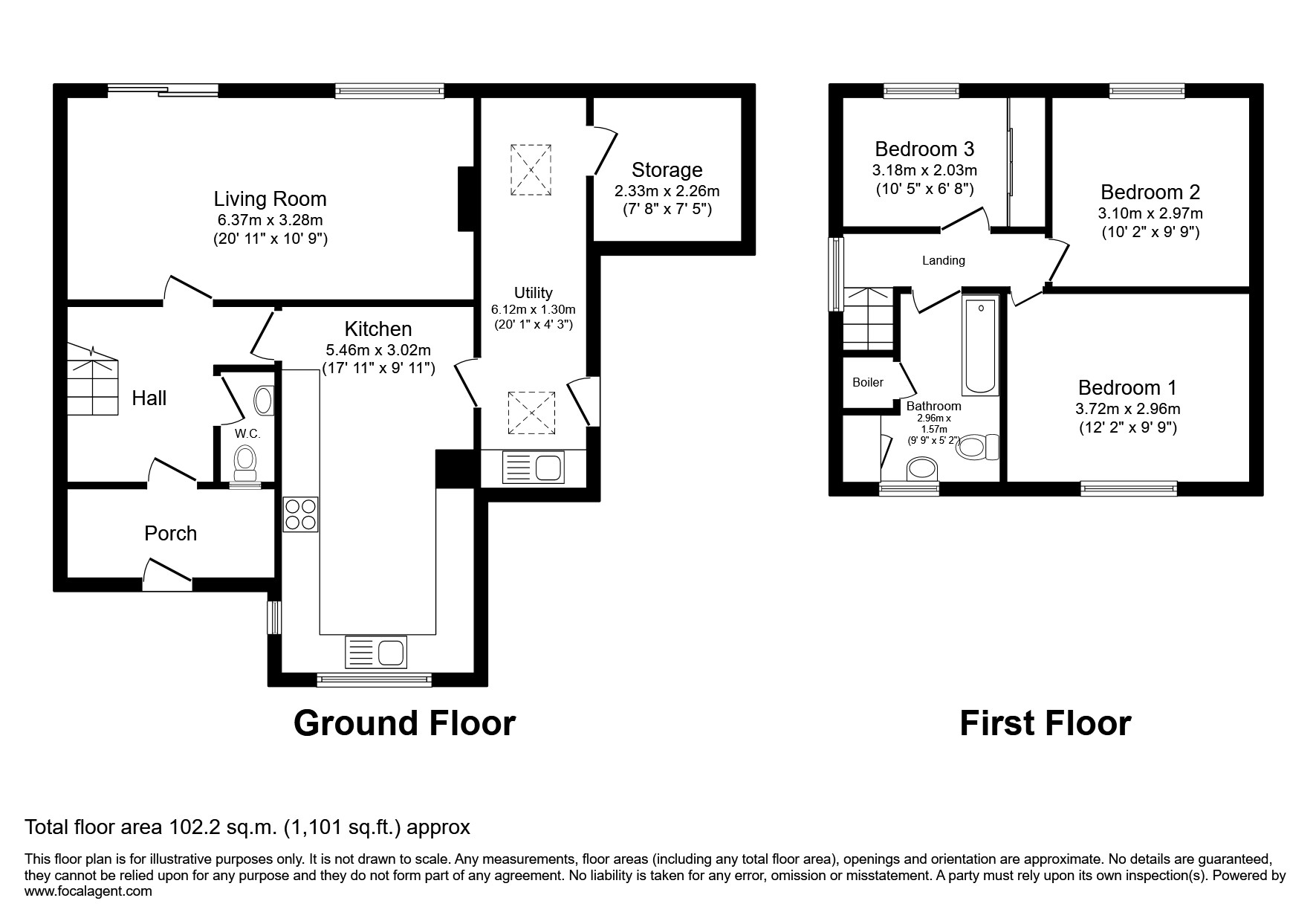 13, Maple Grove, Droitwich floorplan
