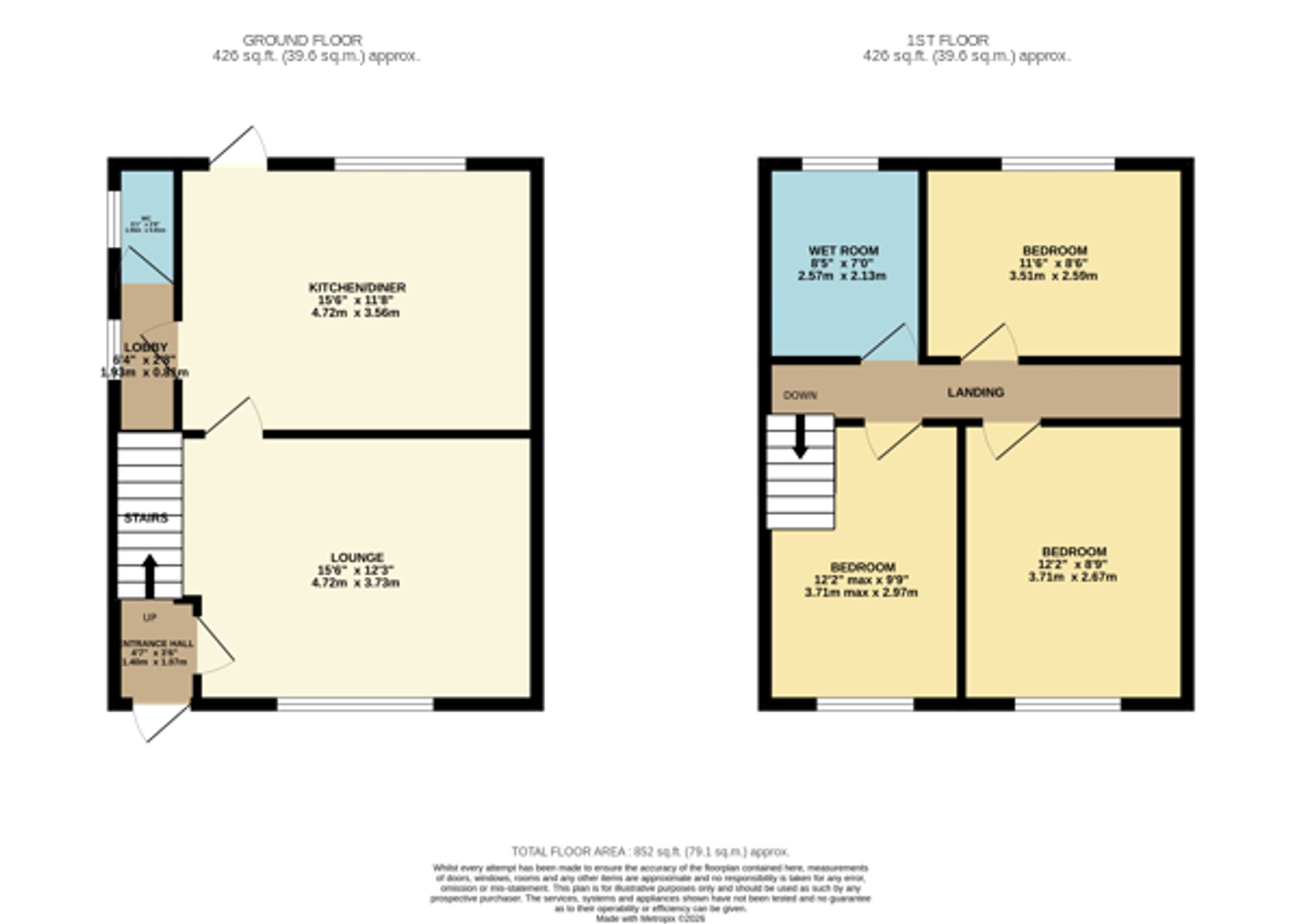 4 Clough Street, Bolton floorplan
