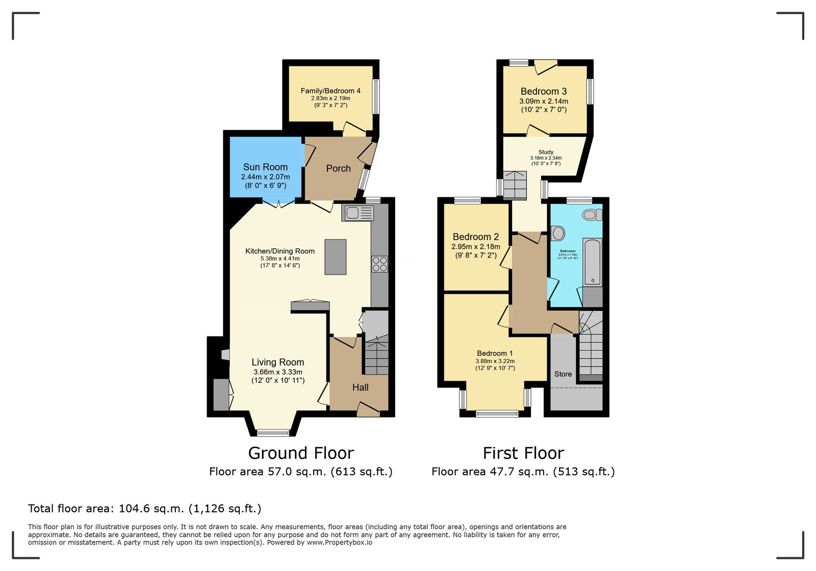 4, Beechgrove, Moffat floorplan