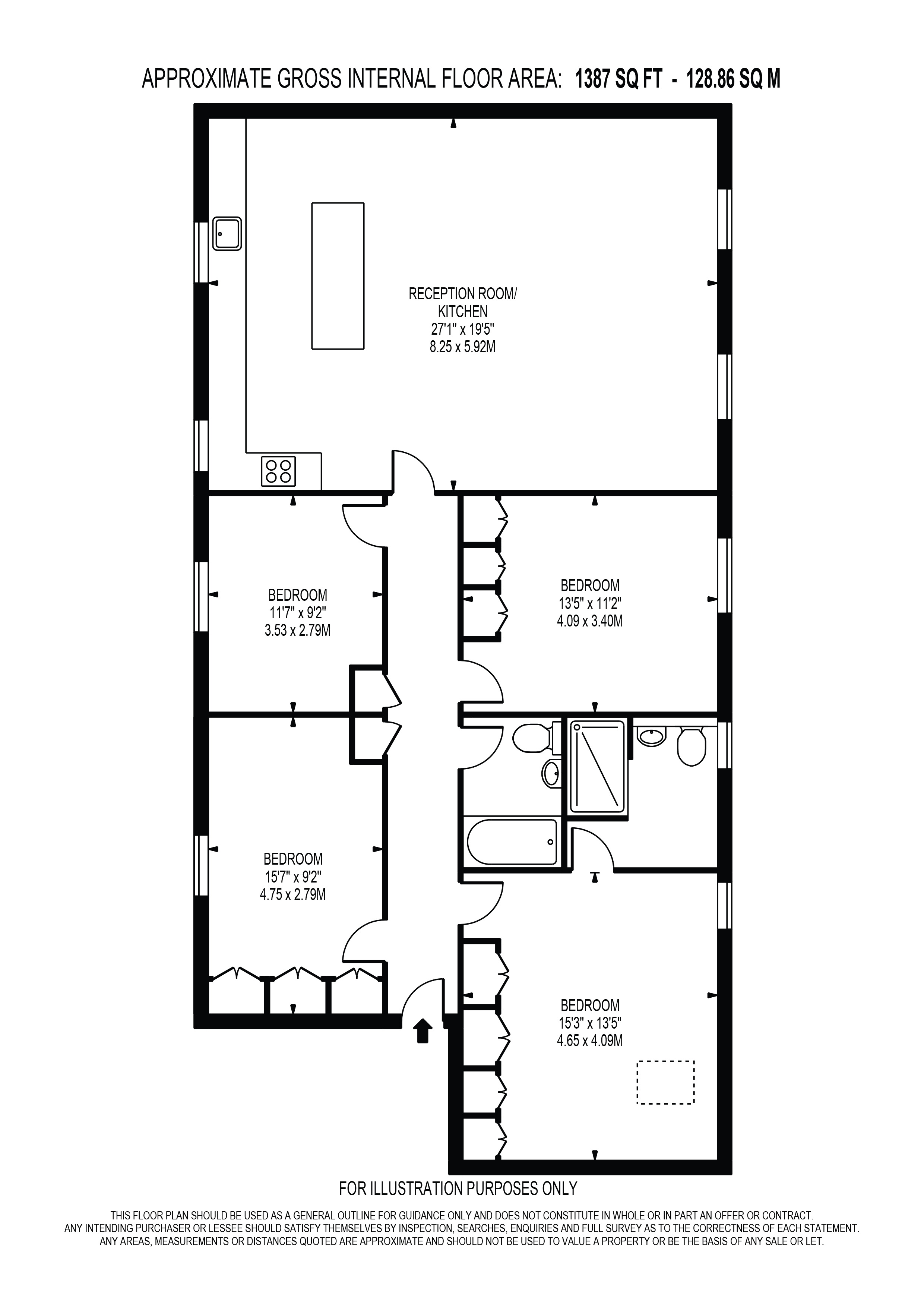 Flat 8 Baptist Court, North Road, Brentford floorplan
