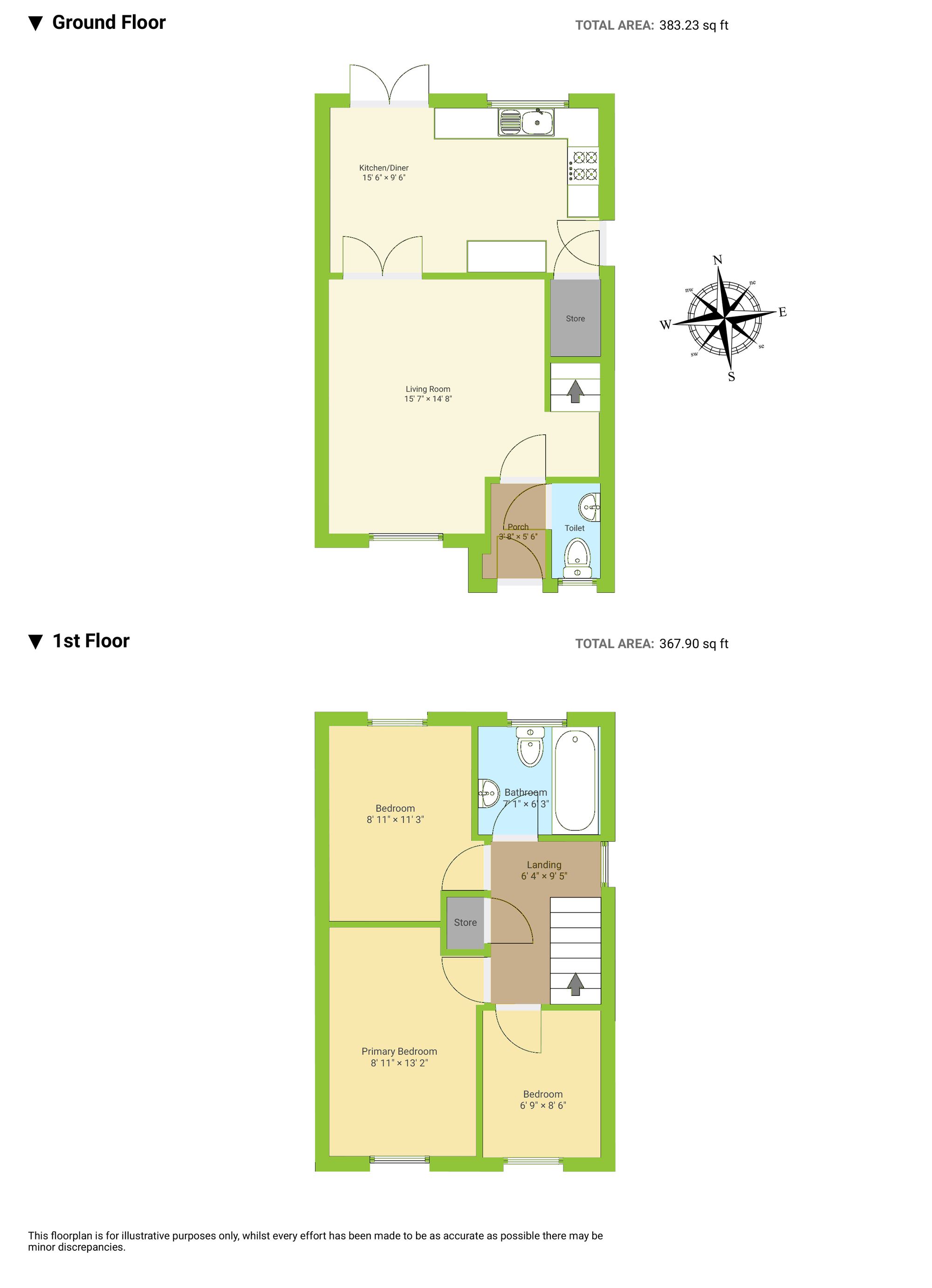 57 Cefn Close, Pontypridd floorplan