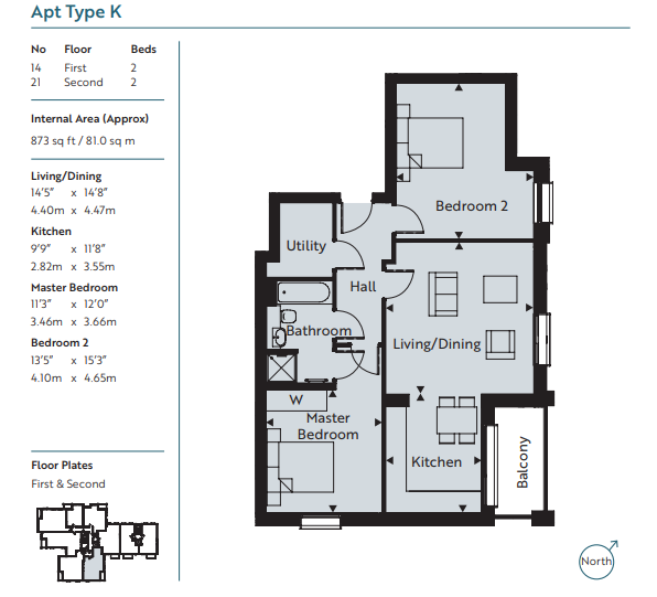 14 Lindfield Place, 18 Farncombe Road, Worthing floorplan