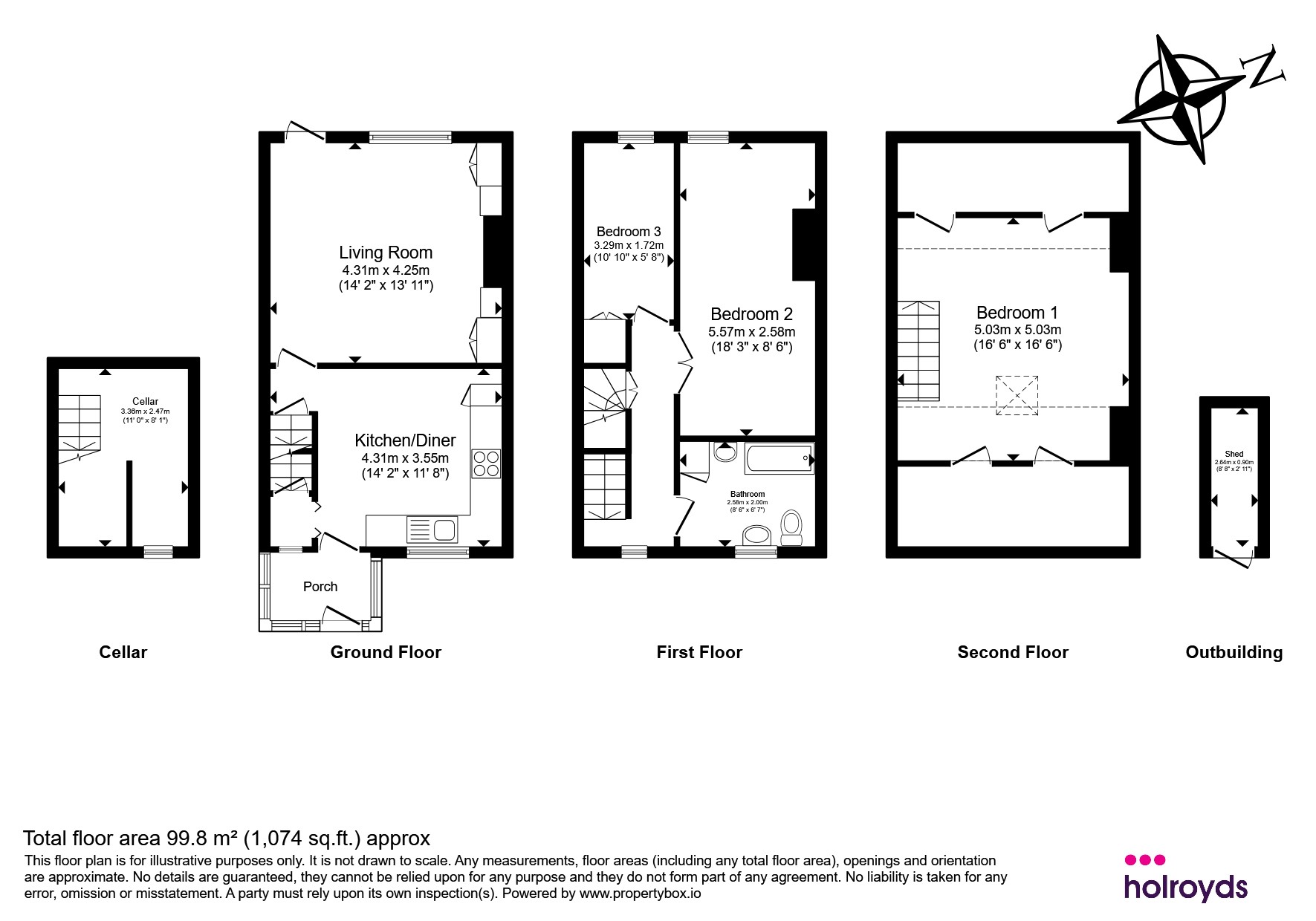 19, Unity Street, Keighley floorplan