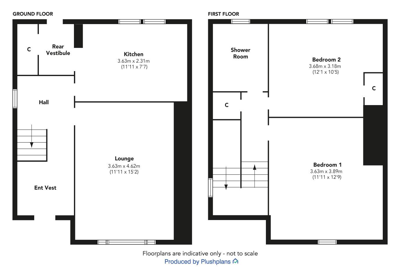 184, Cumberland Road, Greenock floorplan