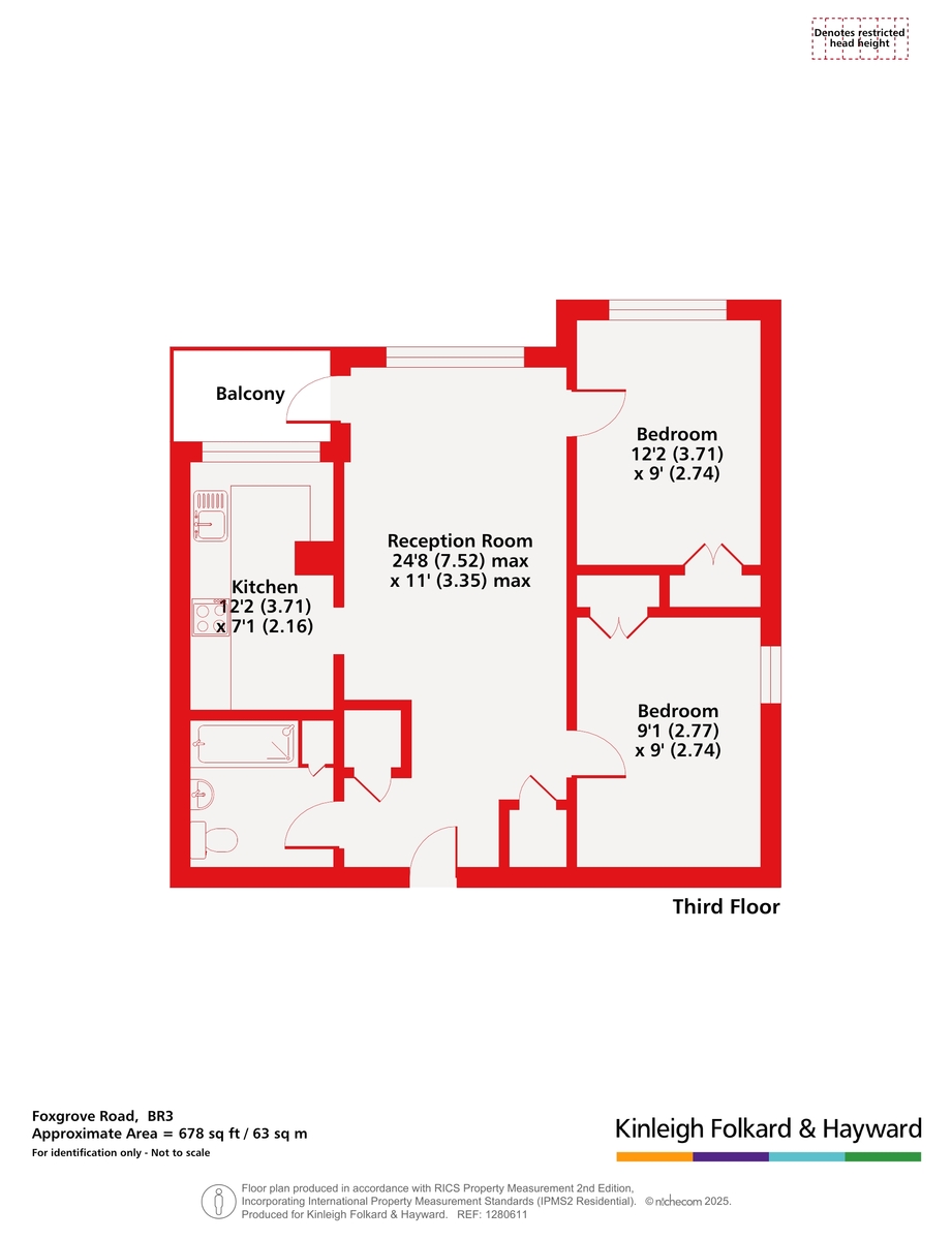 19 Rochelle Court,, Foxgrove Road, Kent floorplan