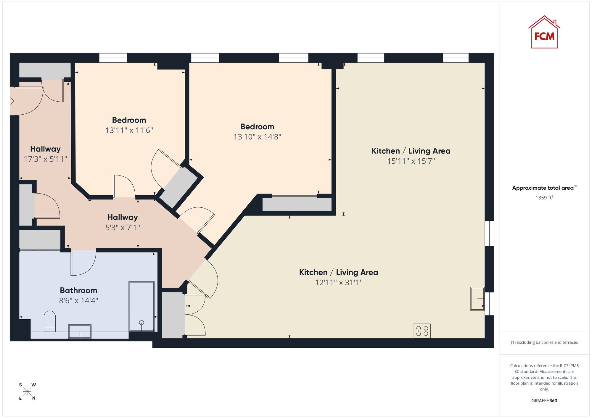 Flat 2, 22 Church Street, Whitehaven floorplan
