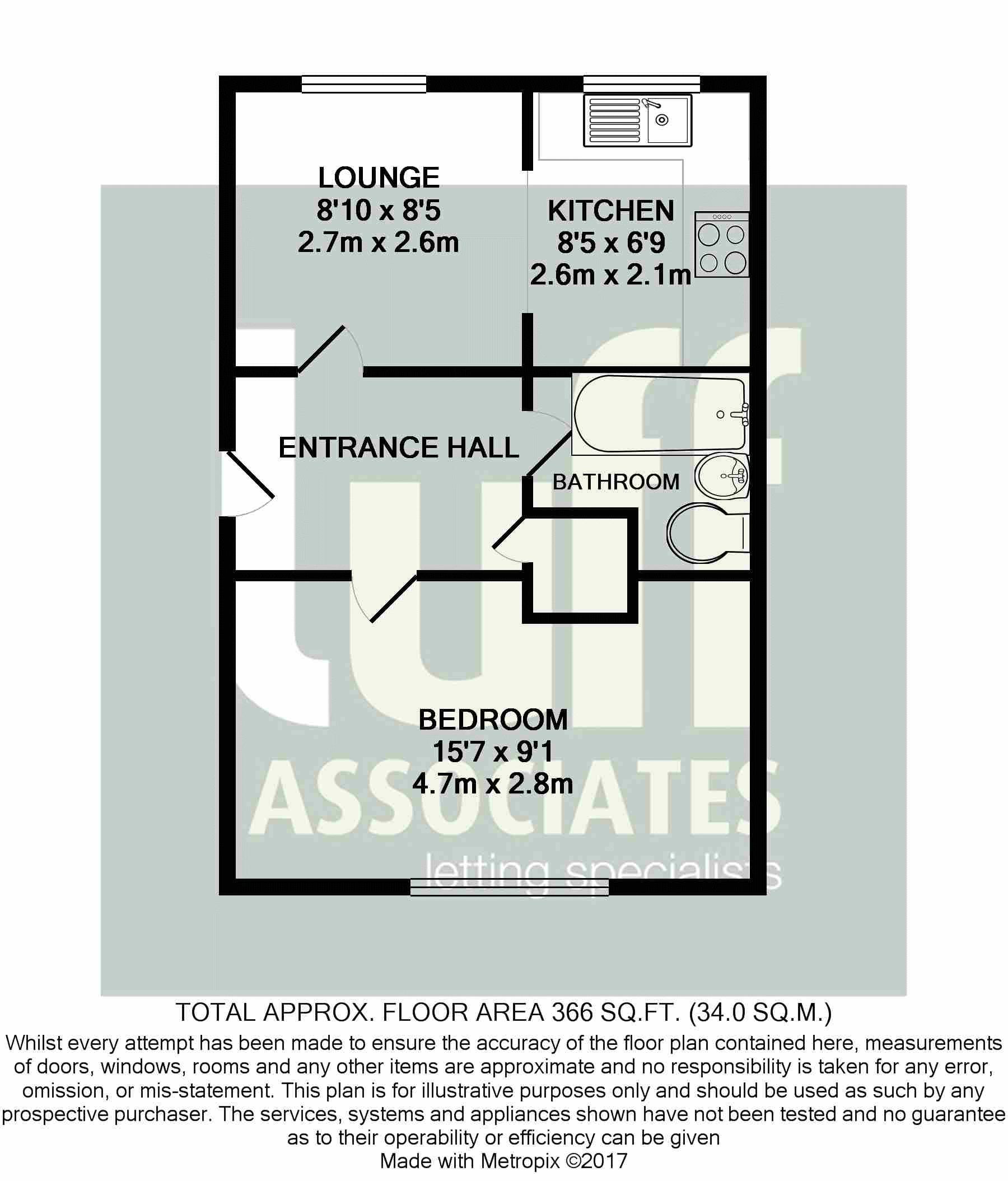 1 Bedrooms Flat to rent in Ascot Court, Aldershot GU11