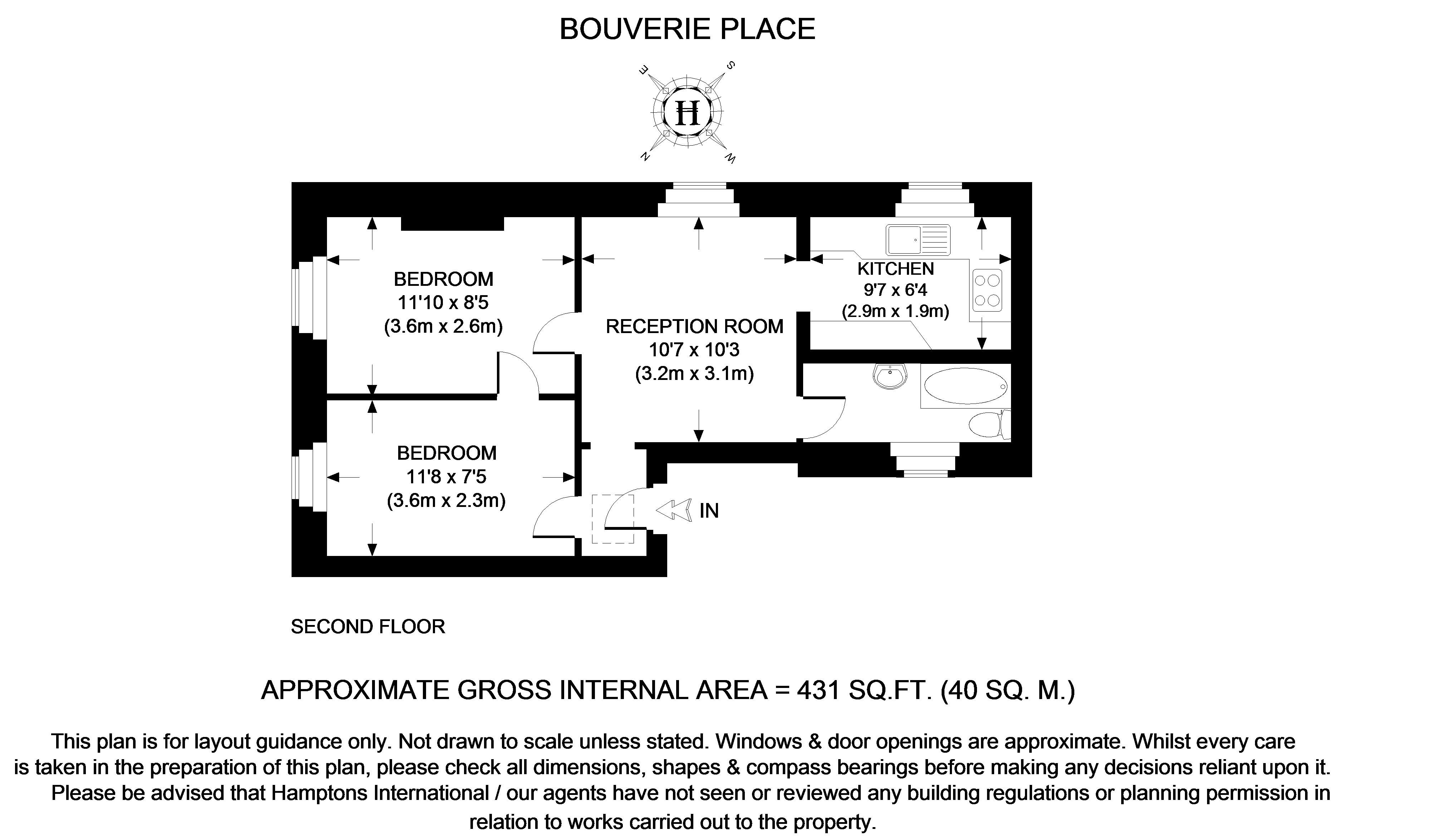 2 Bedrooms Flat to rent in Bouverie Place, London W2