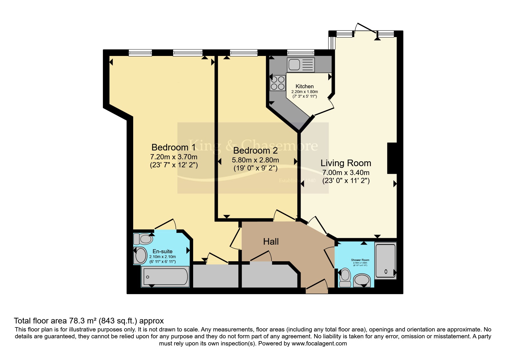 Flat 3, Turner House,, St. Margarets Way, West Sussex floorplan