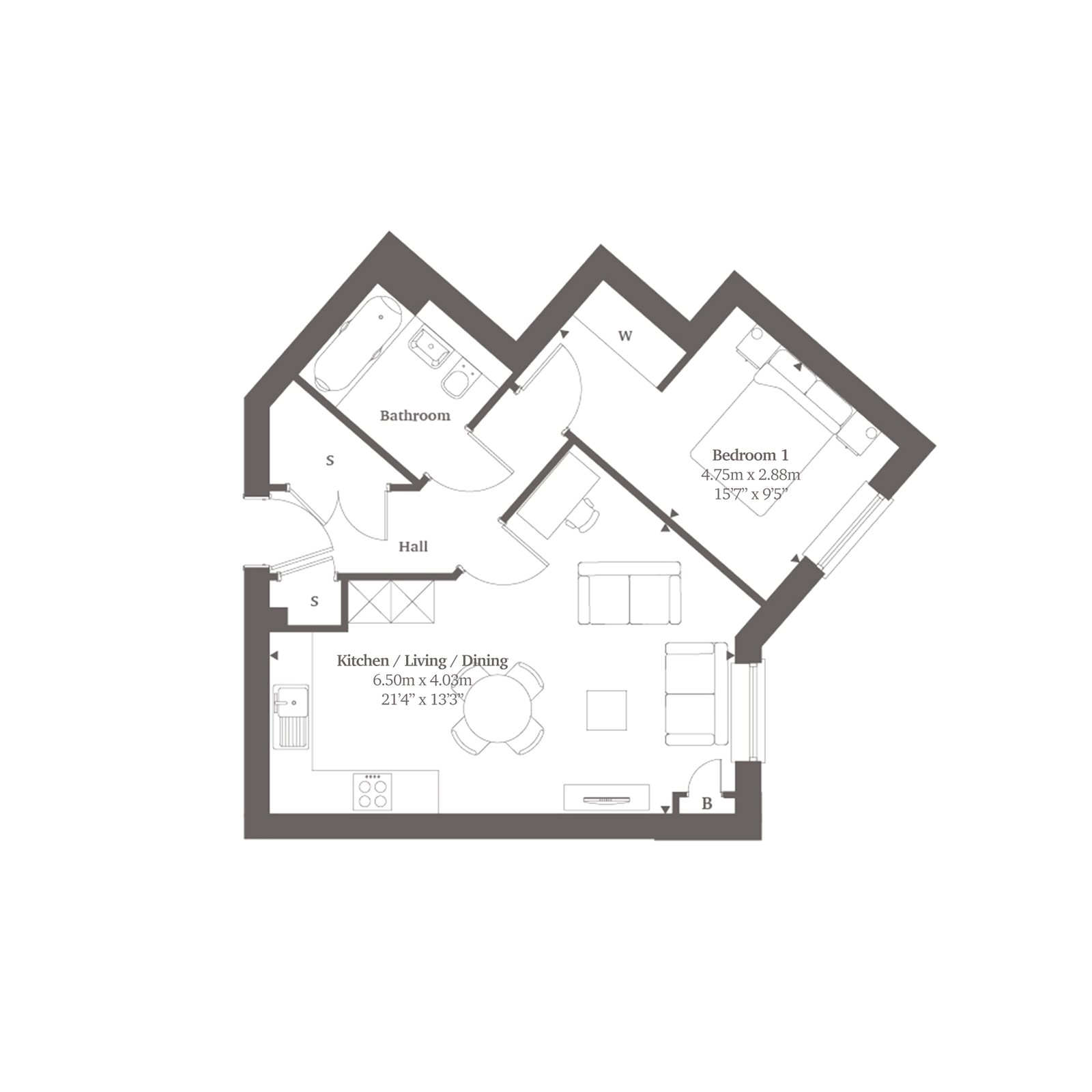 Plot 29 River Walk, 6, Brook House, Tonbridge floorplan