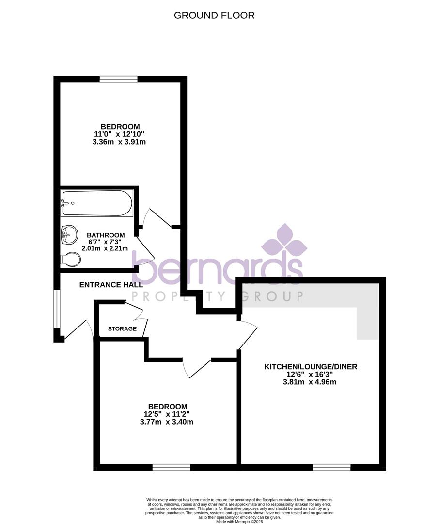 Apartment 3, Sage House, Juniper Gardens, Southsea floorplan