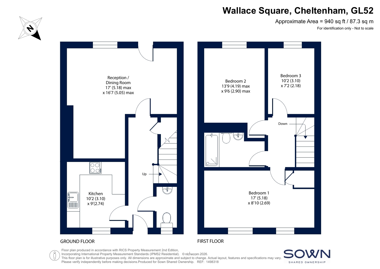 34, Wallace Square, Cheltenham floorplan