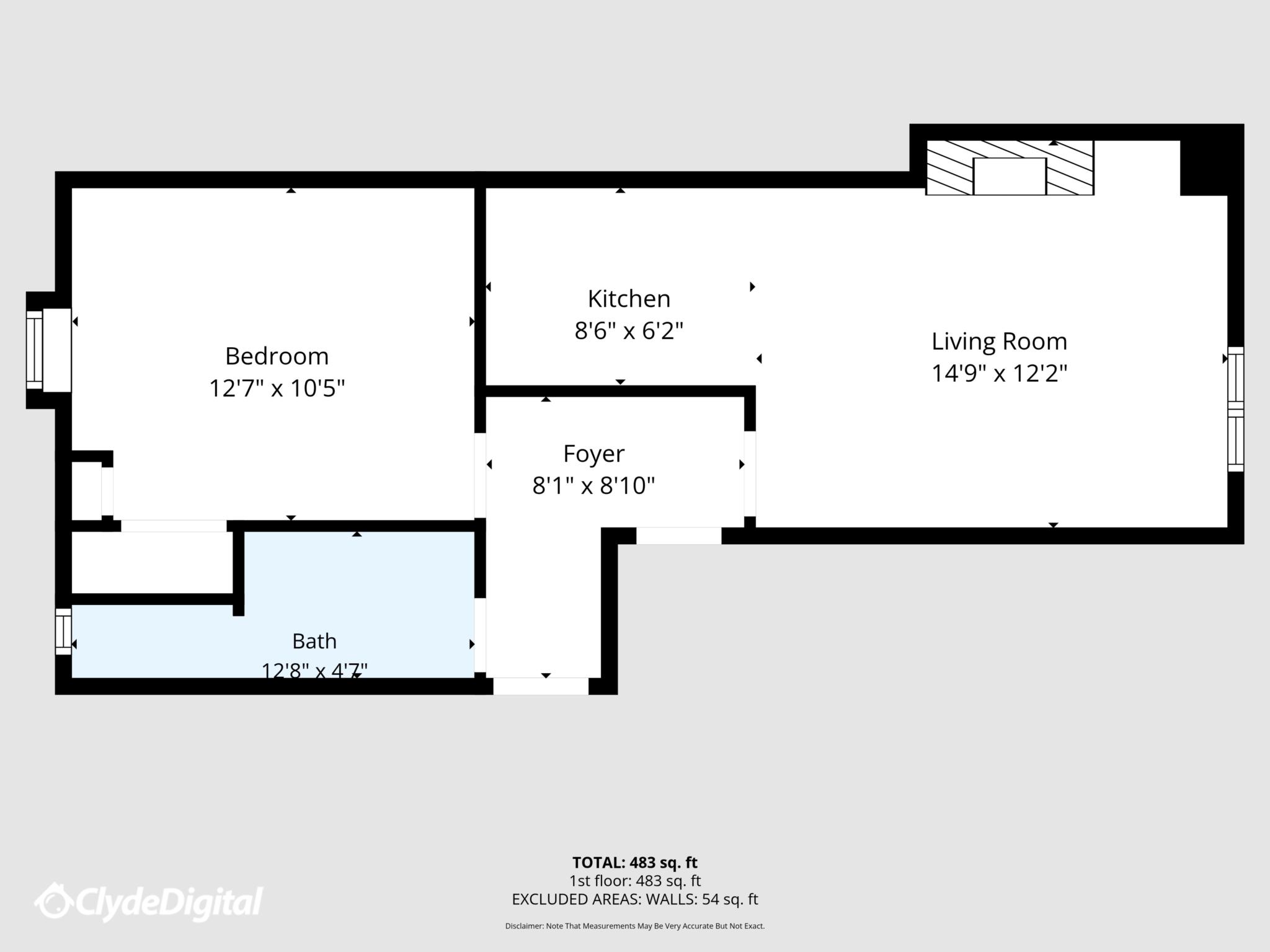 1/1, Rosebank Terrace, Kilmacolm floorplan