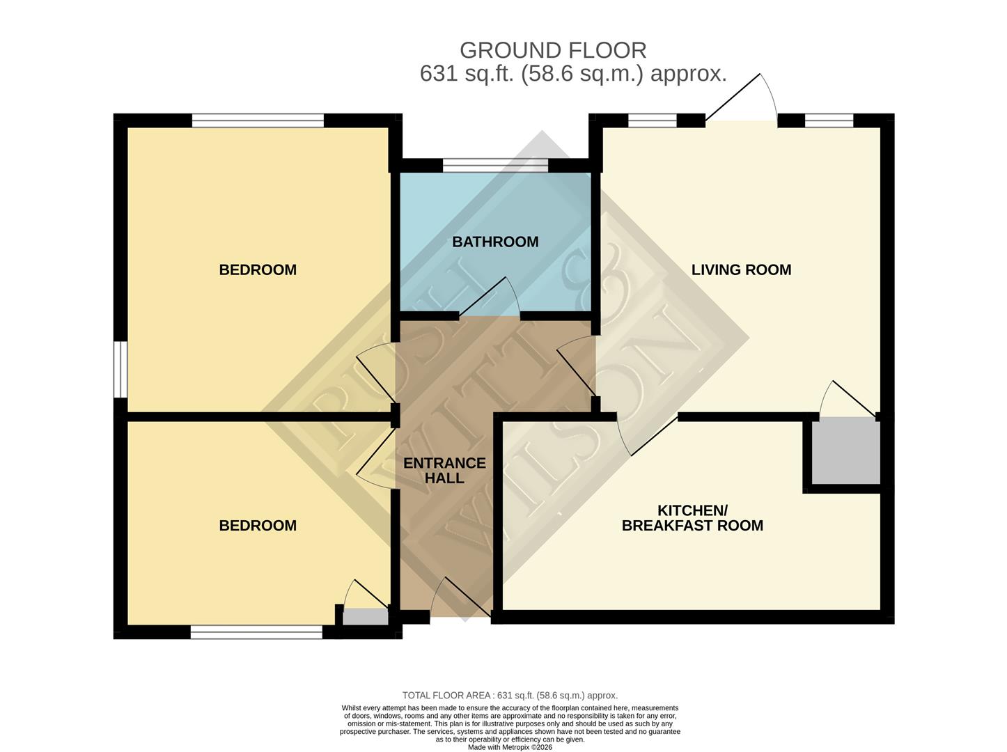Flat 1, Highfields, Hilltop Drive, Rye floorplan