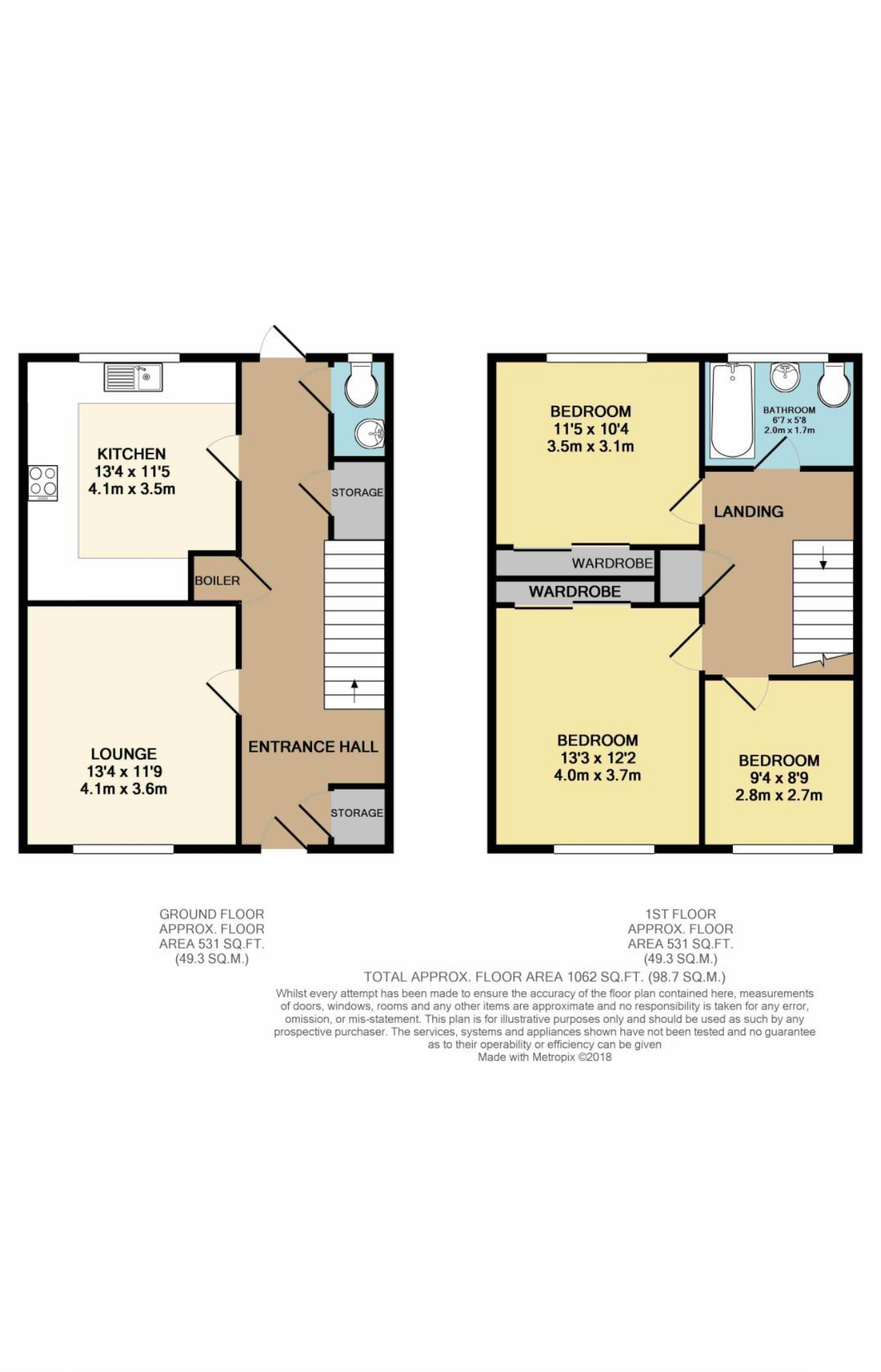 295, Kingswood Road, Nuneaton floorplan