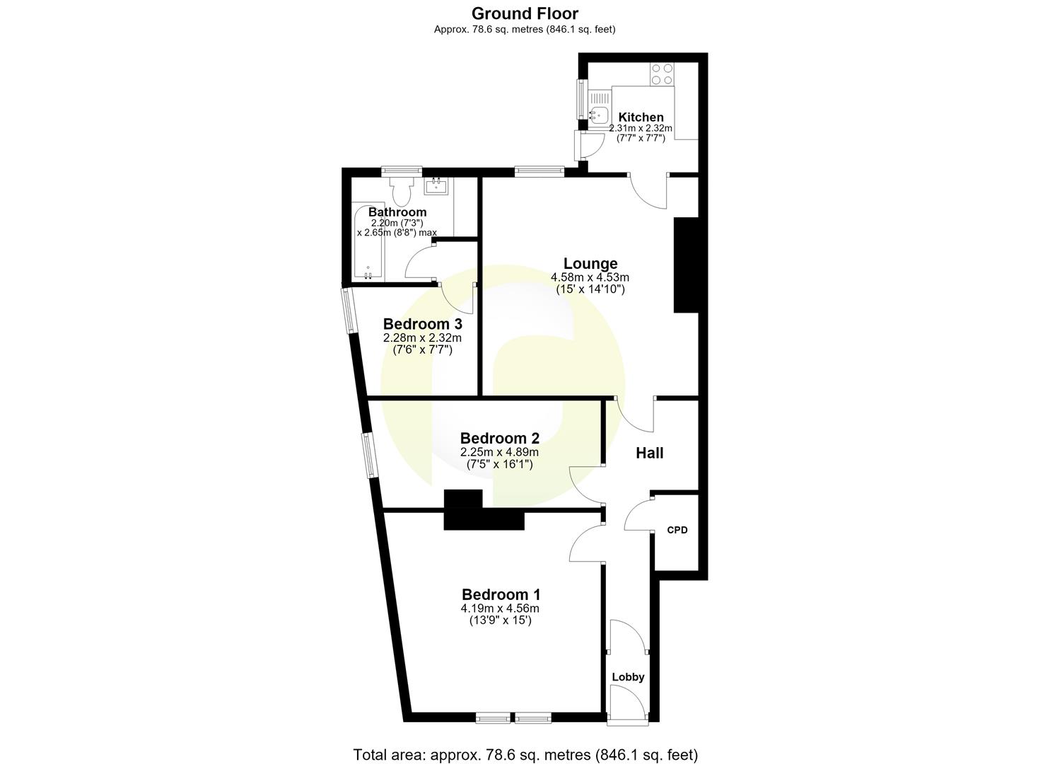 49, Chirton West View, North Shields floorplan
