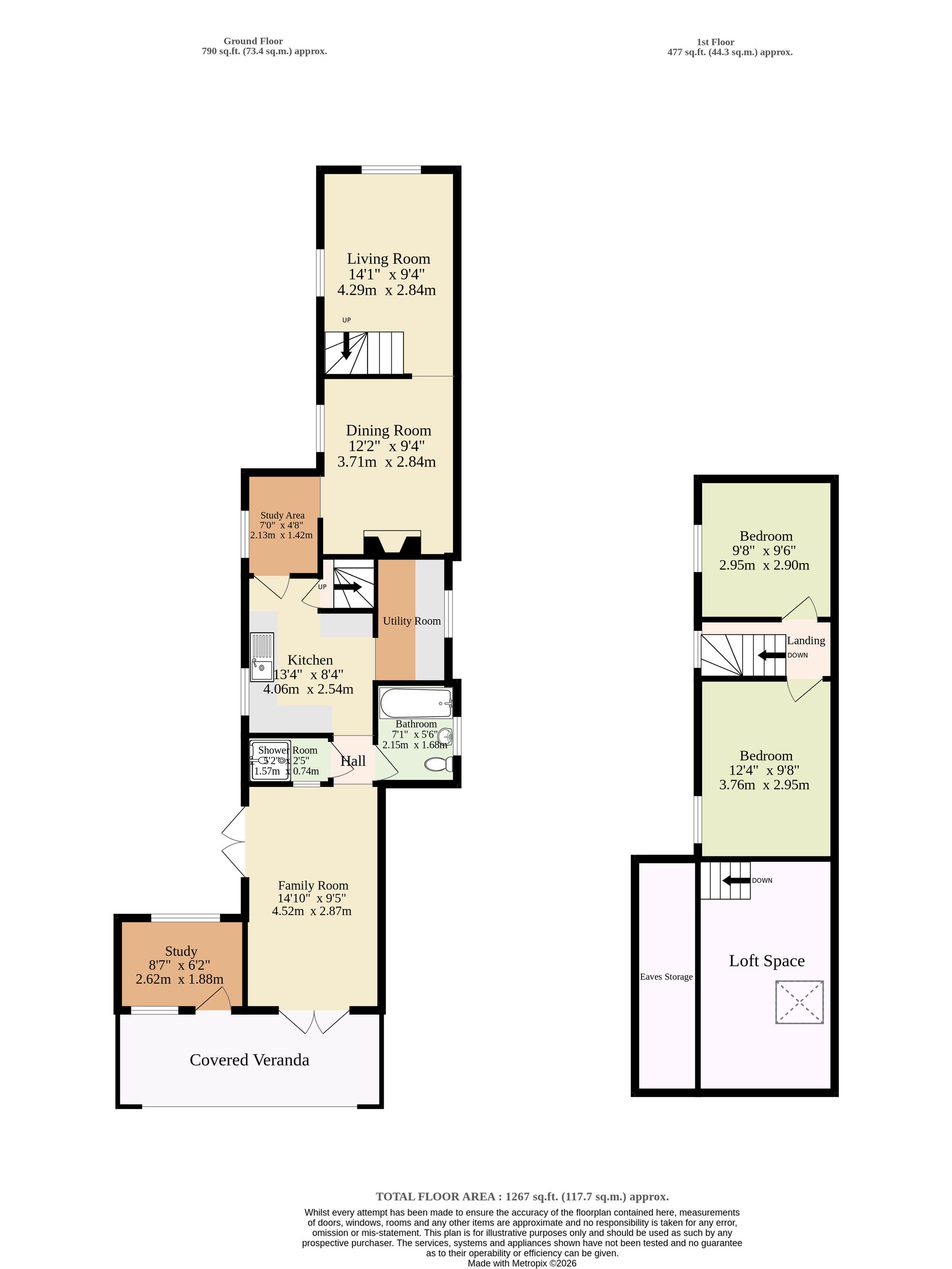 Elder Cottage The Heath, Norwich floorplan