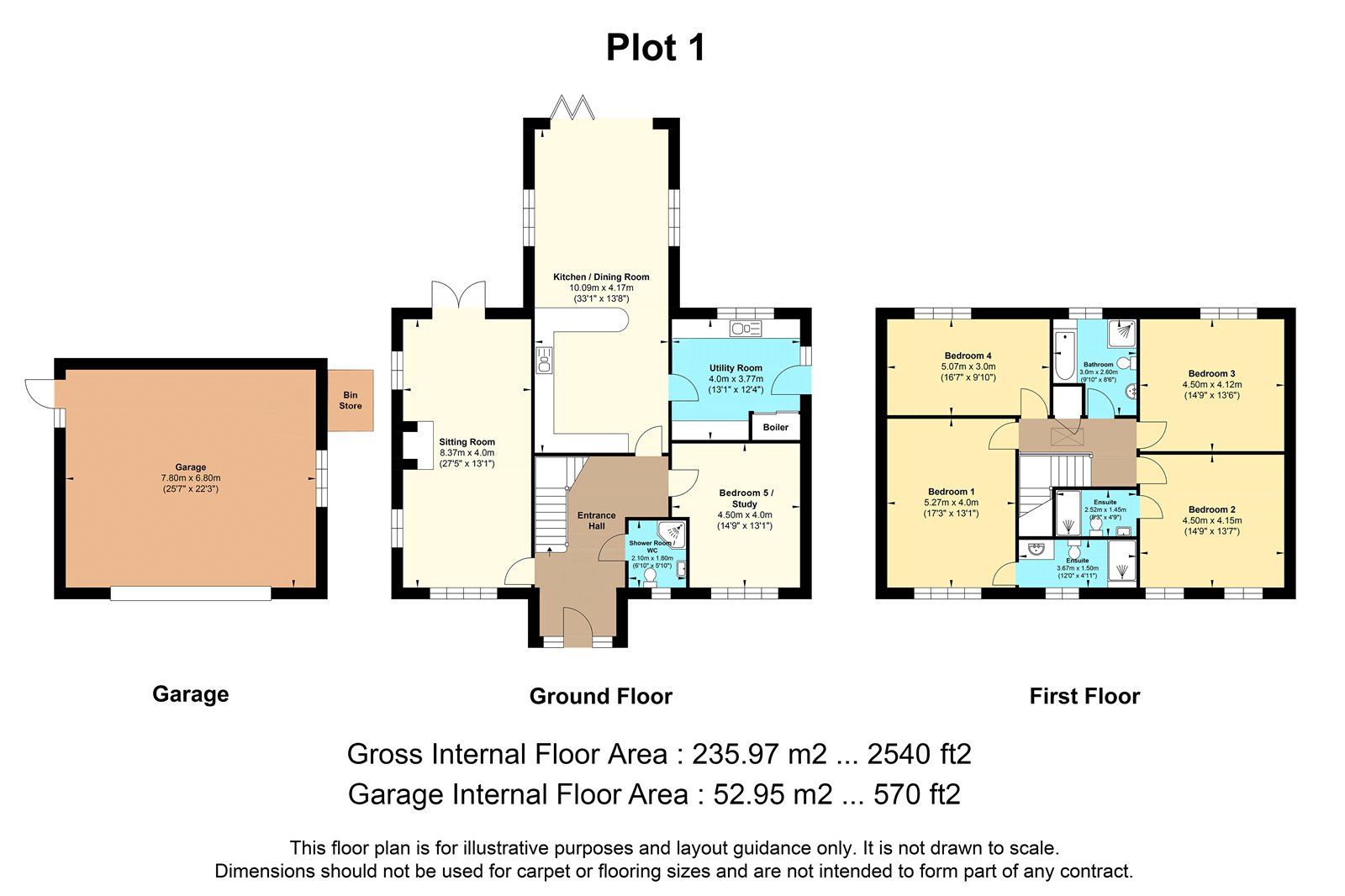 Plot 1, Pibsbury, Somerset floorplan