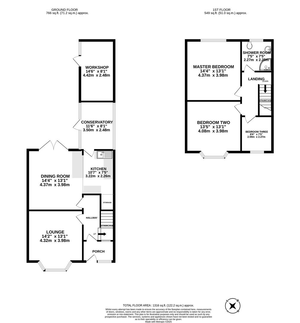14, Brindle Road, Preston floorplan