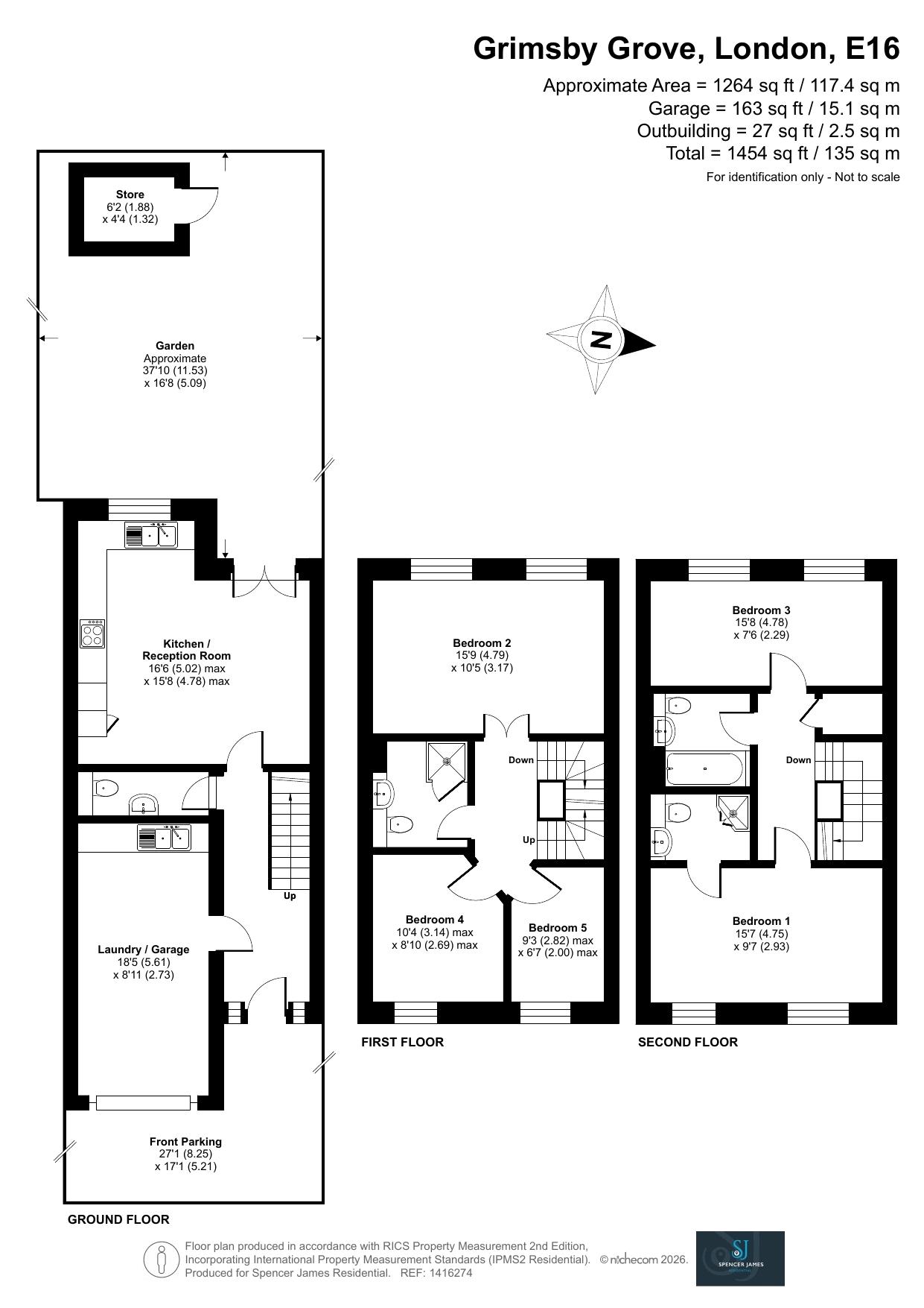 86, Grimsby Grove, London floorplan