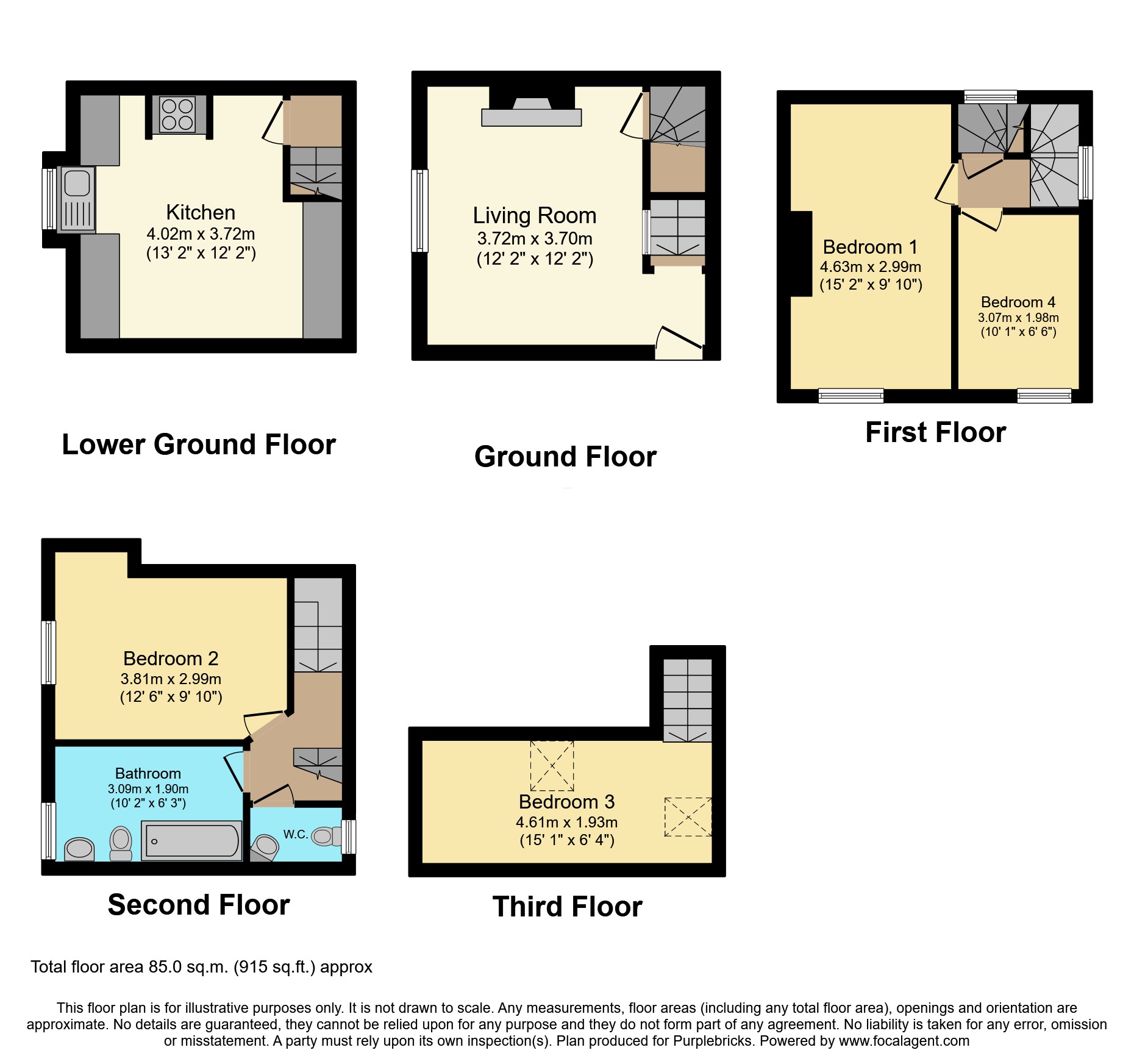 81, Queen Street, Filey floorplan