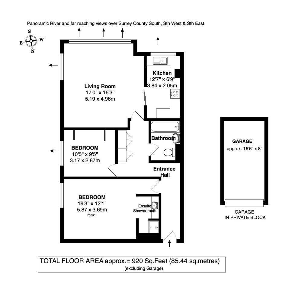 2 Bedrooms Flat for sale in Broom Park, Teddington TW11