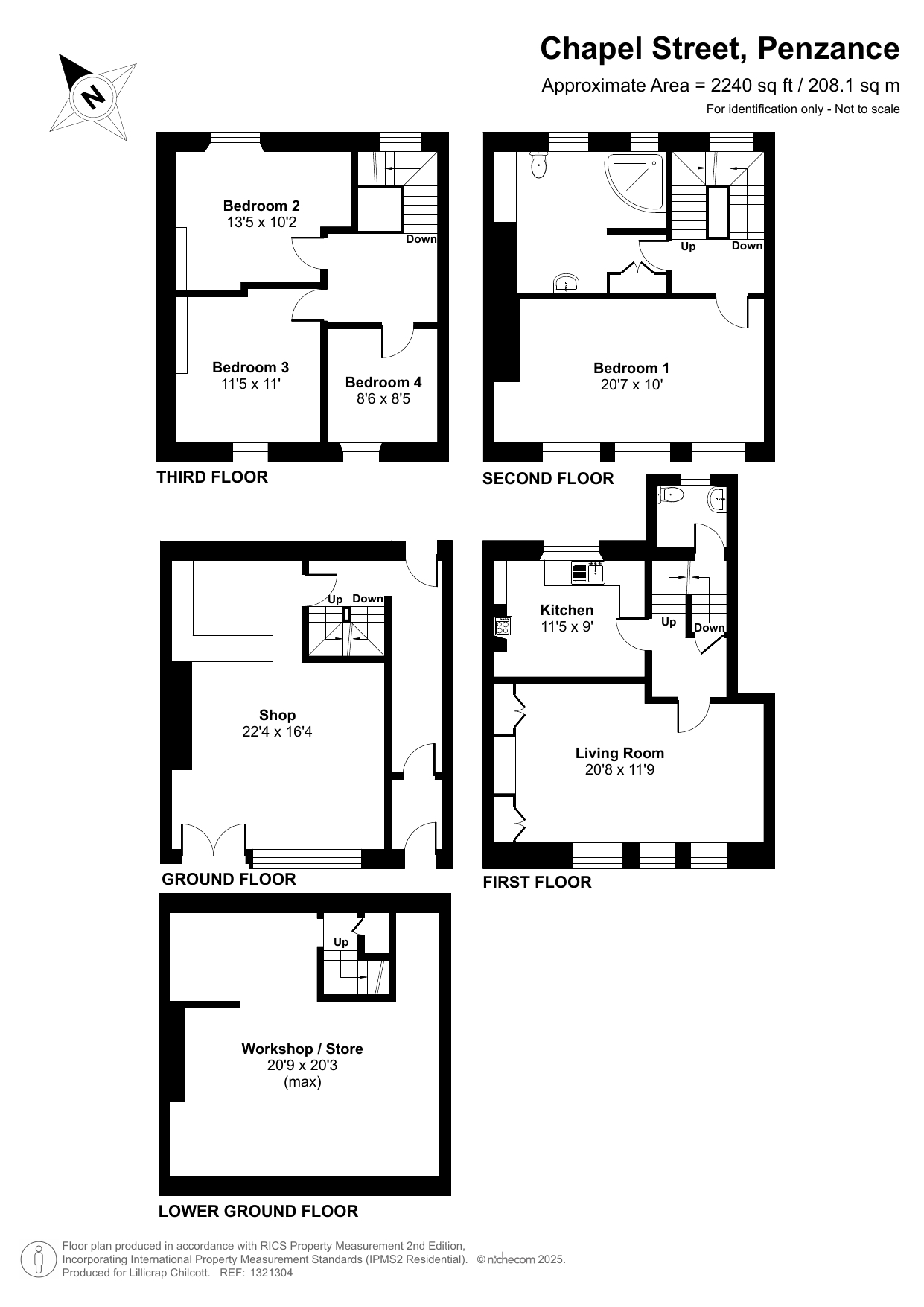 66 Chapel Street, Penzance floorplan