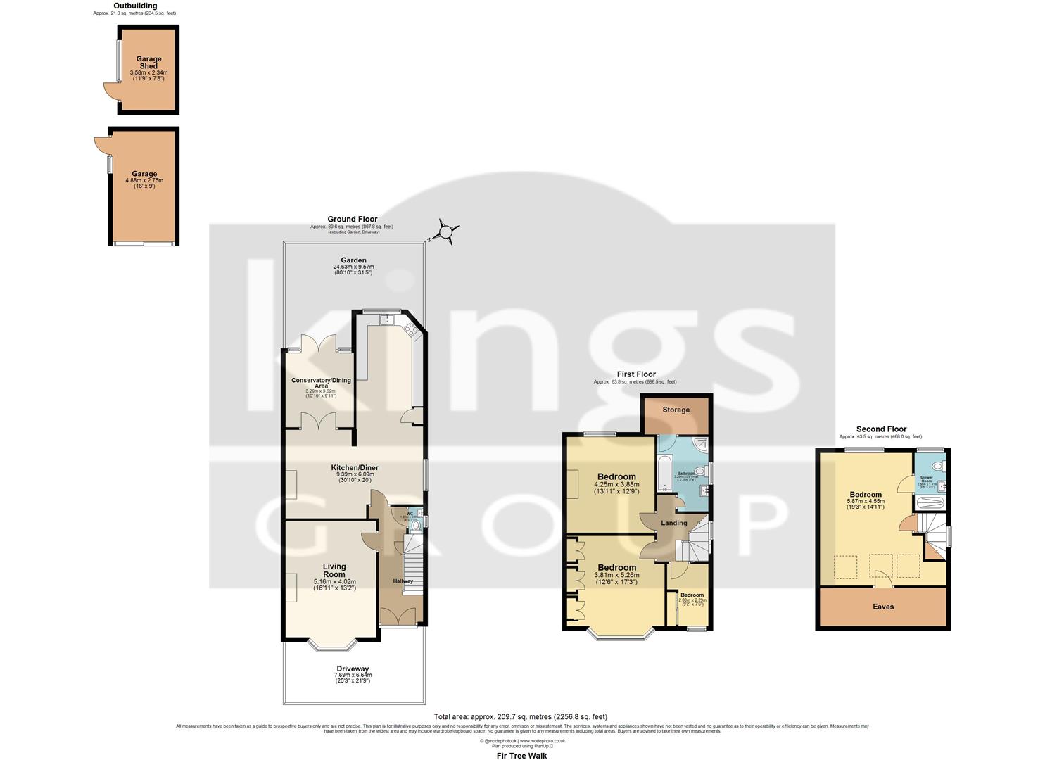 43, Firtree Walk, Enfield floorplan