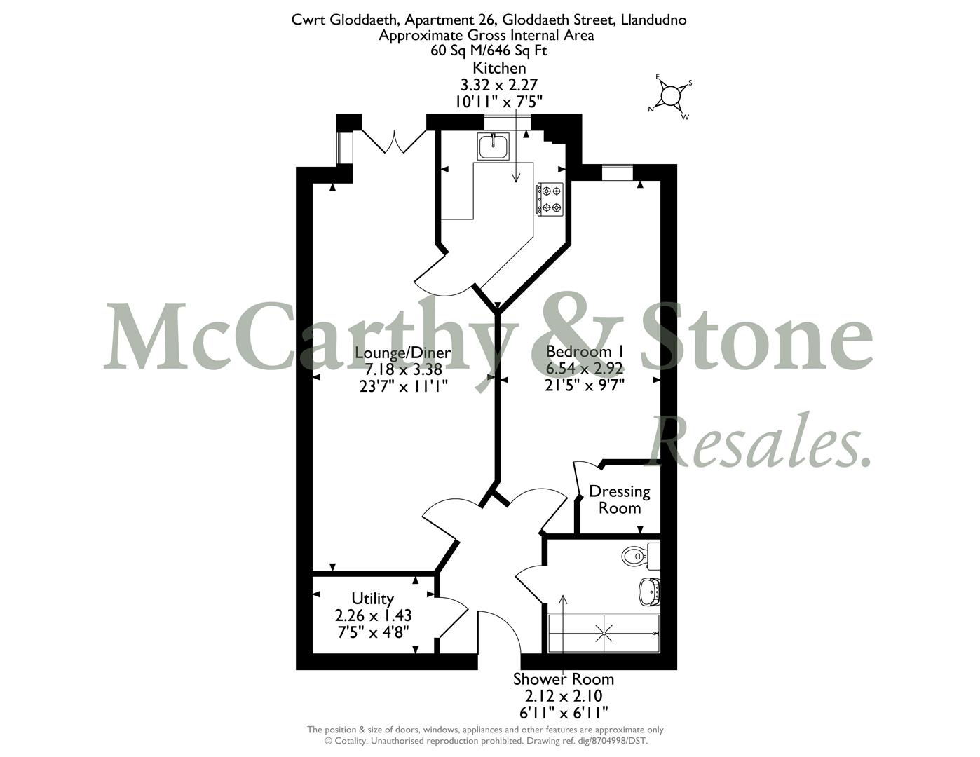 26 Cwrt Gloddaeth, Gloddaeth Street, Llandudno floorplan